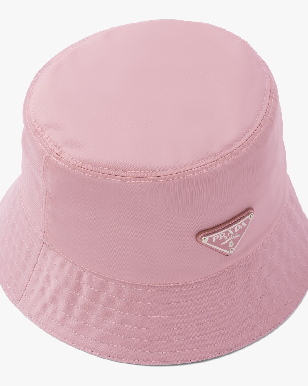 prada bucket hat pink