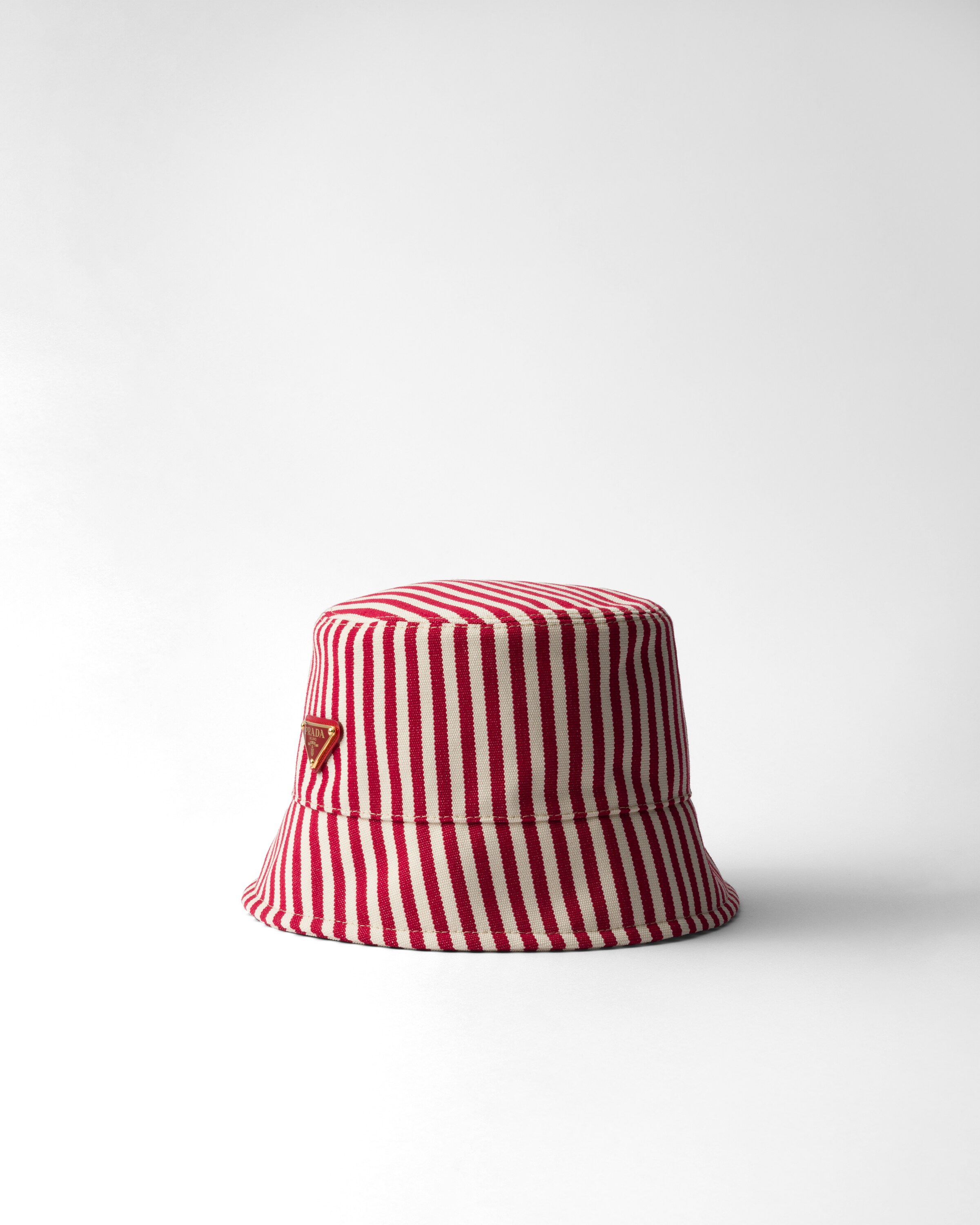 Prada Bob En Coton, Femme, Rouge, Taille S