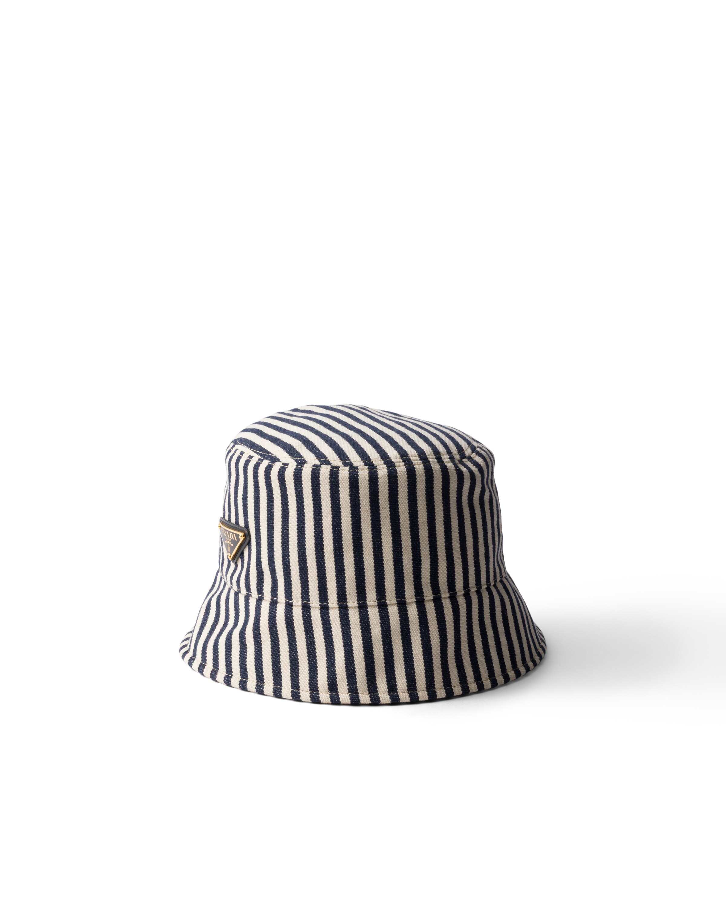 Prada Cappello Da Pescatore In Cotone, Donna, Baltico, Taglia M