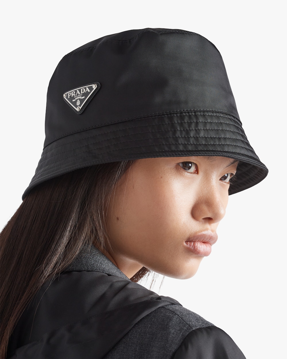 green prada bucket hat