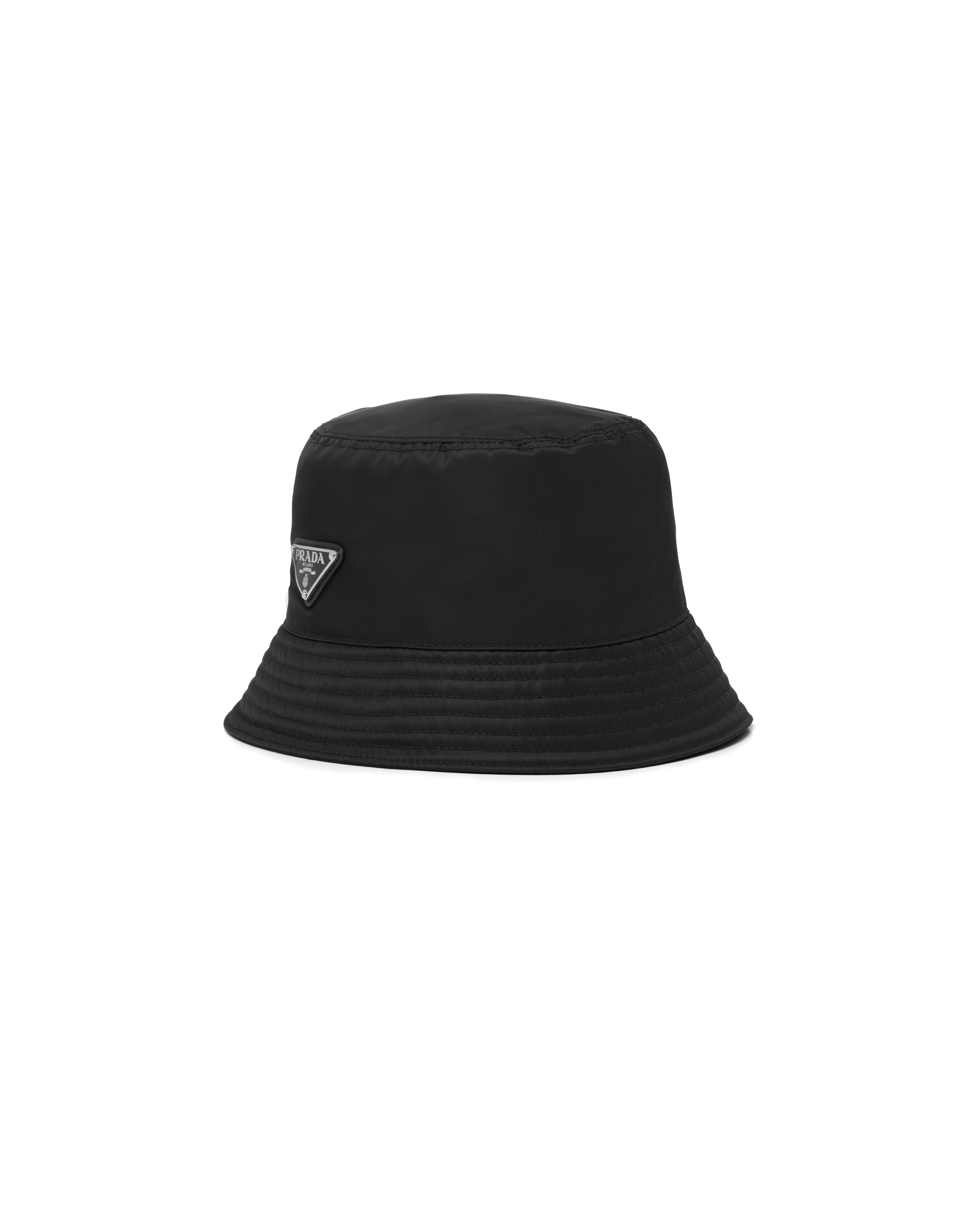 prada black bucket hat