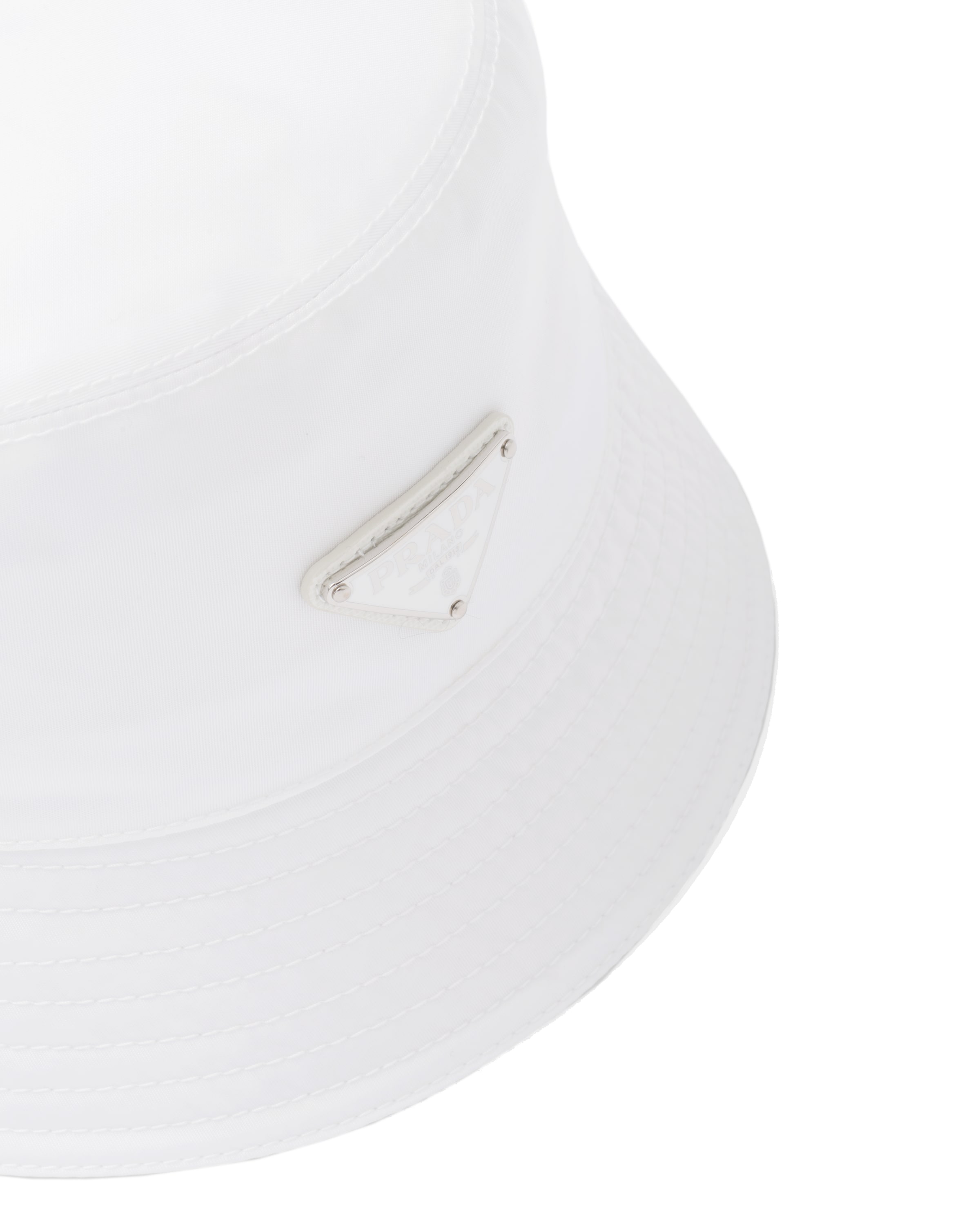 Prada Re-nylon Bucket Hat In White