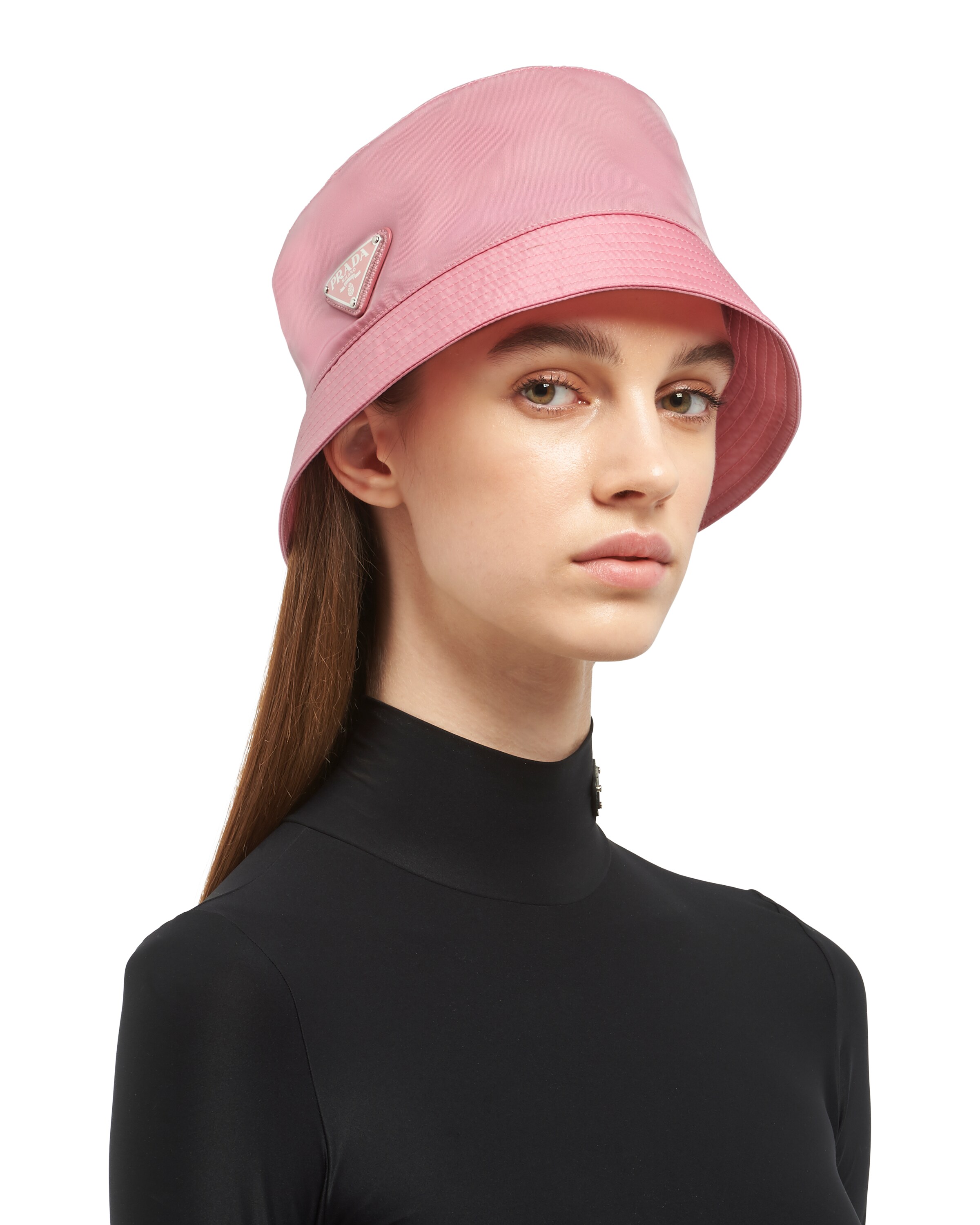 Pink ReNylon bucket hat Prada