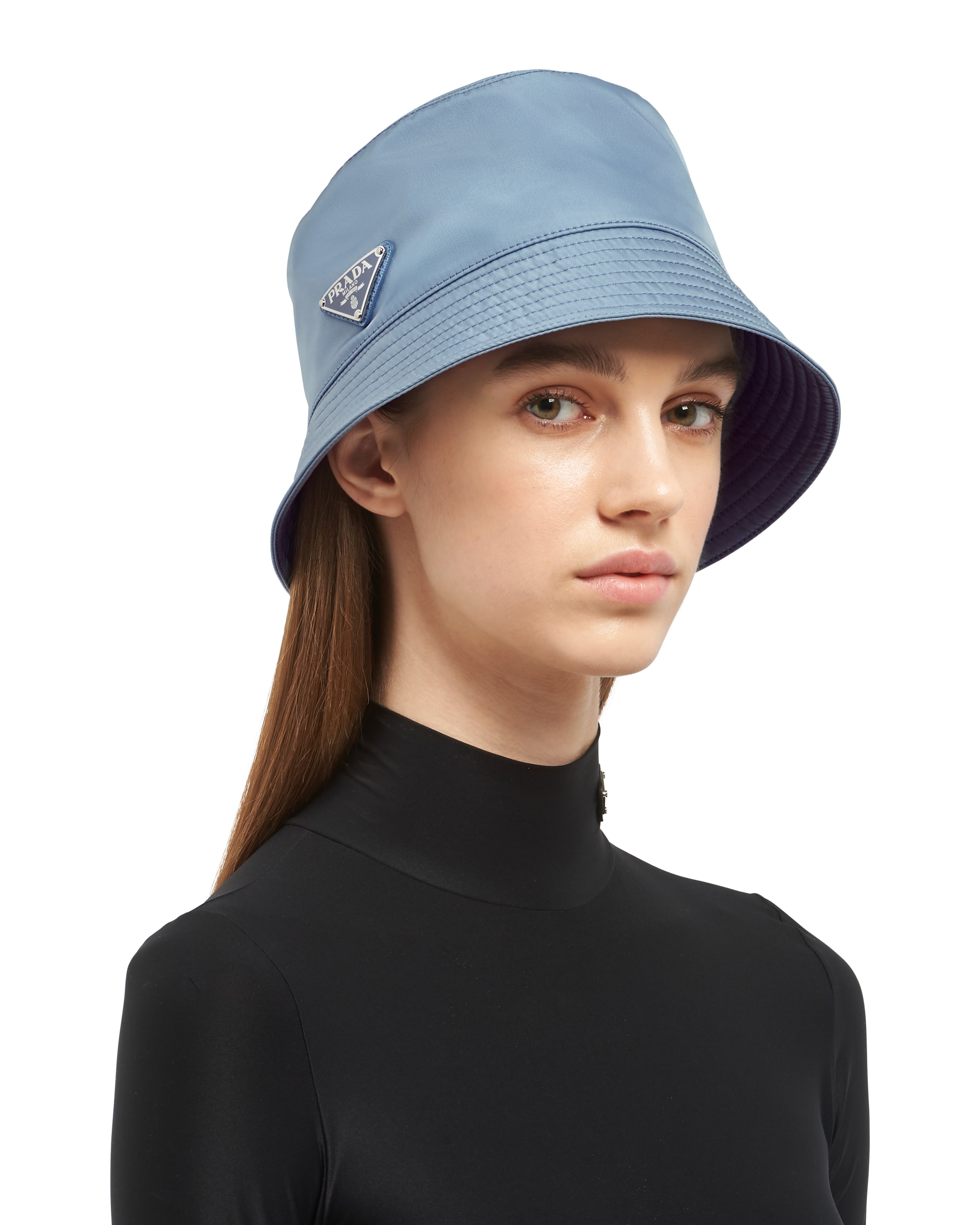 Astral Blue Re-Nylon bucket hat | Prada