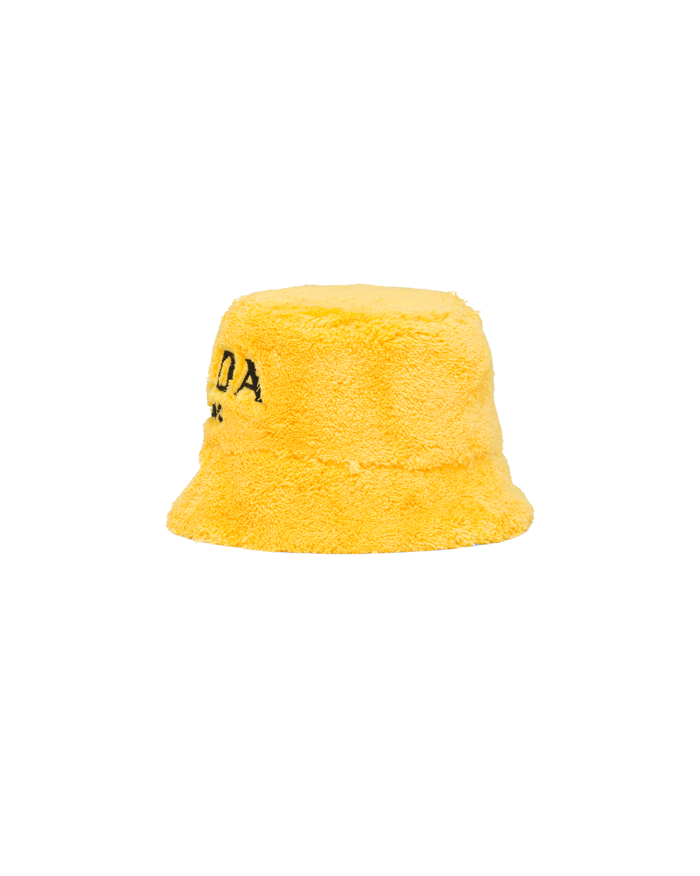 Yellow/black Terrycloth bucket hat | Prada