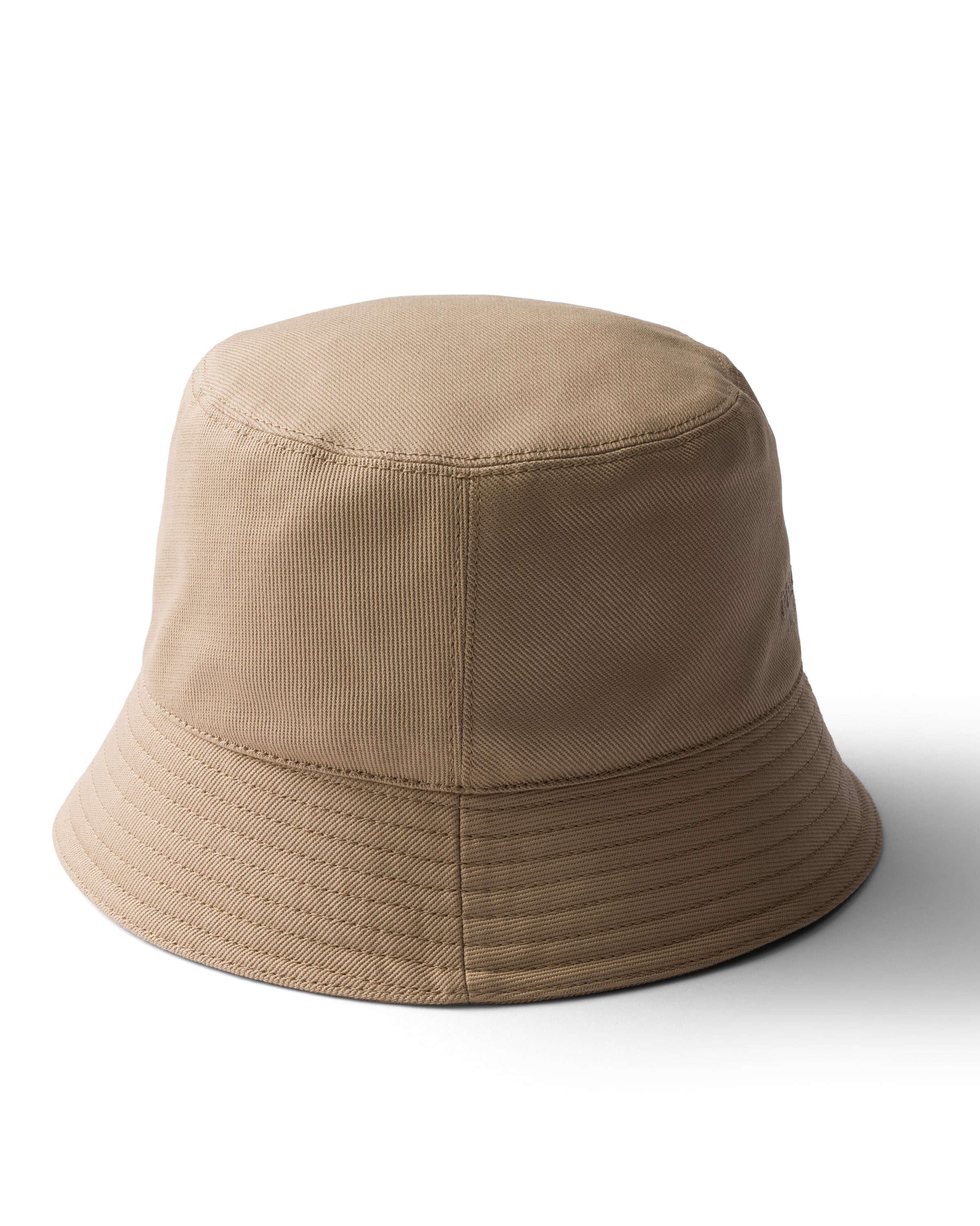 Prada Drill Bucket Hat In Green
