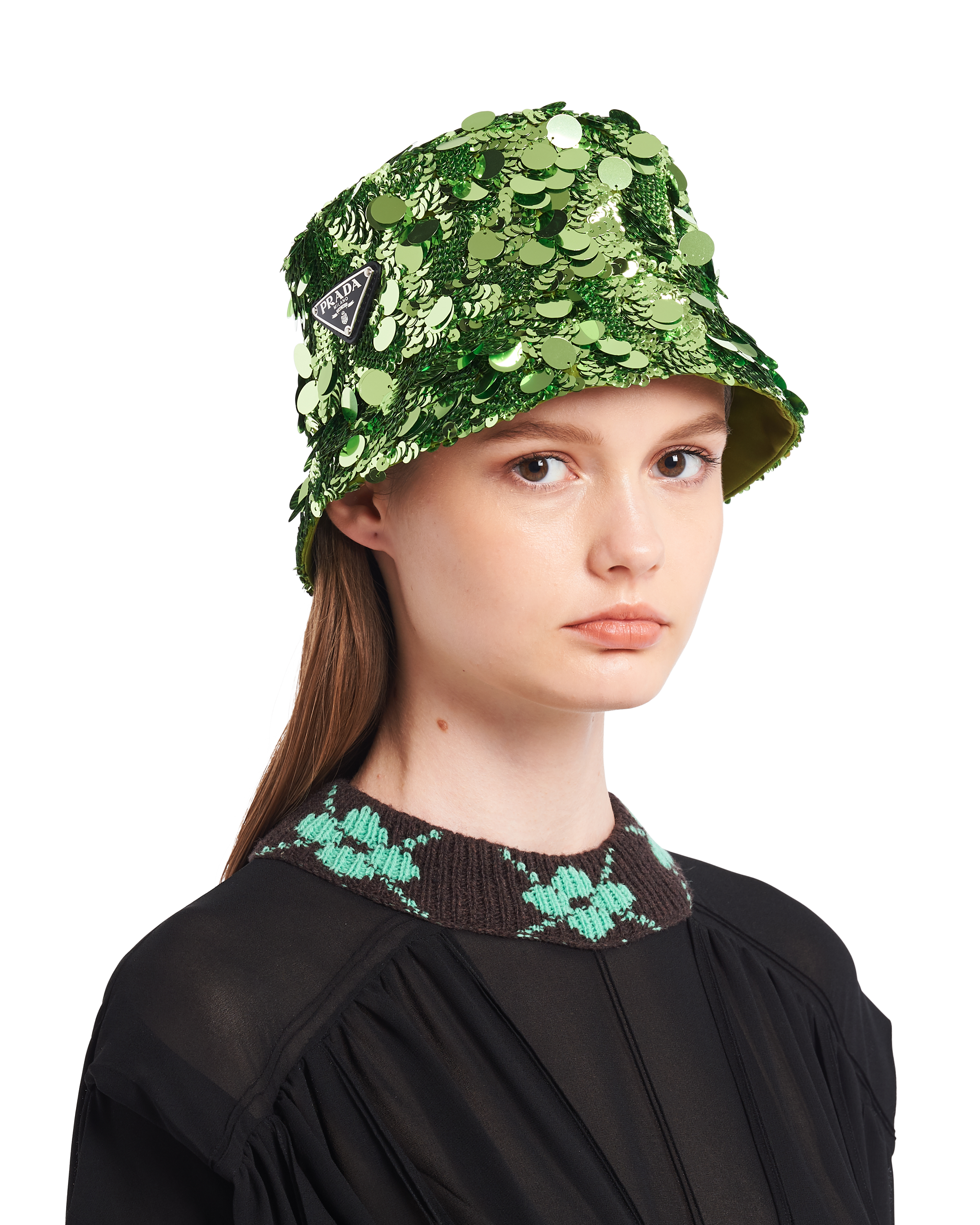 Green sequin hat clearance