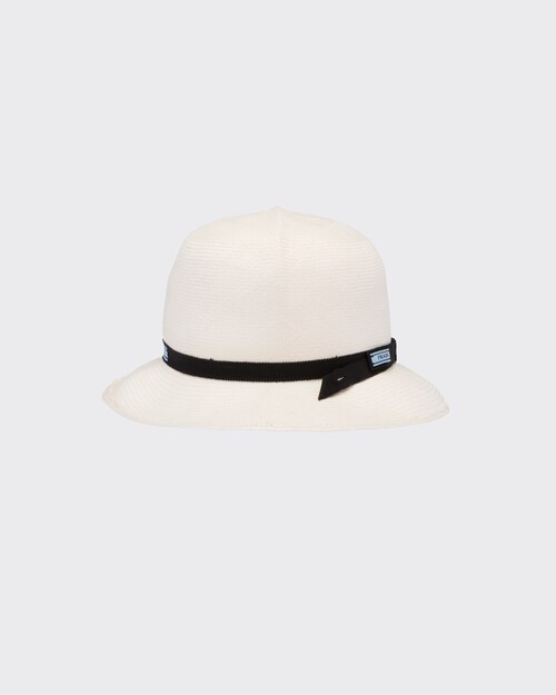 Tan Foldable straw hat | Prada