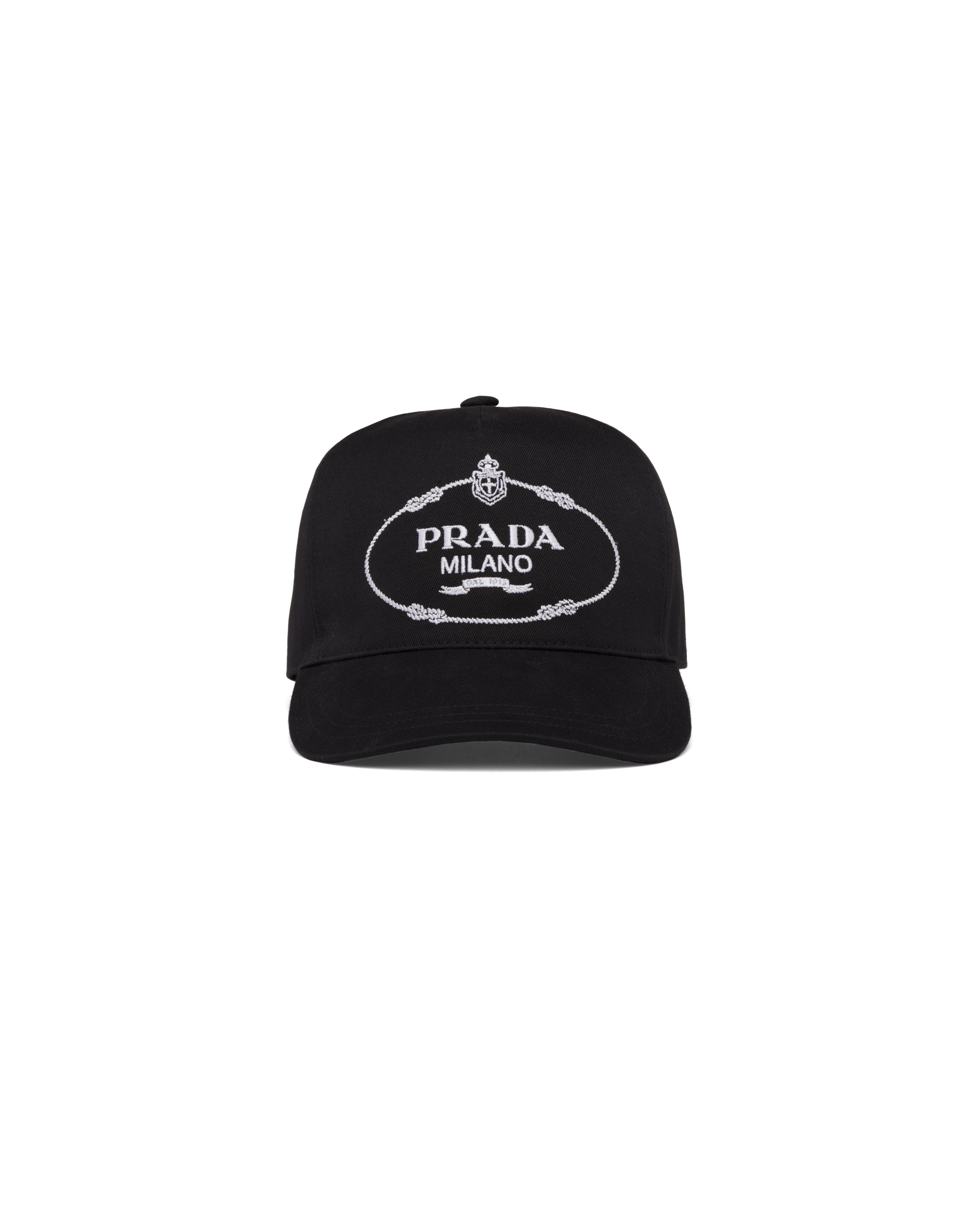 prada logo hat