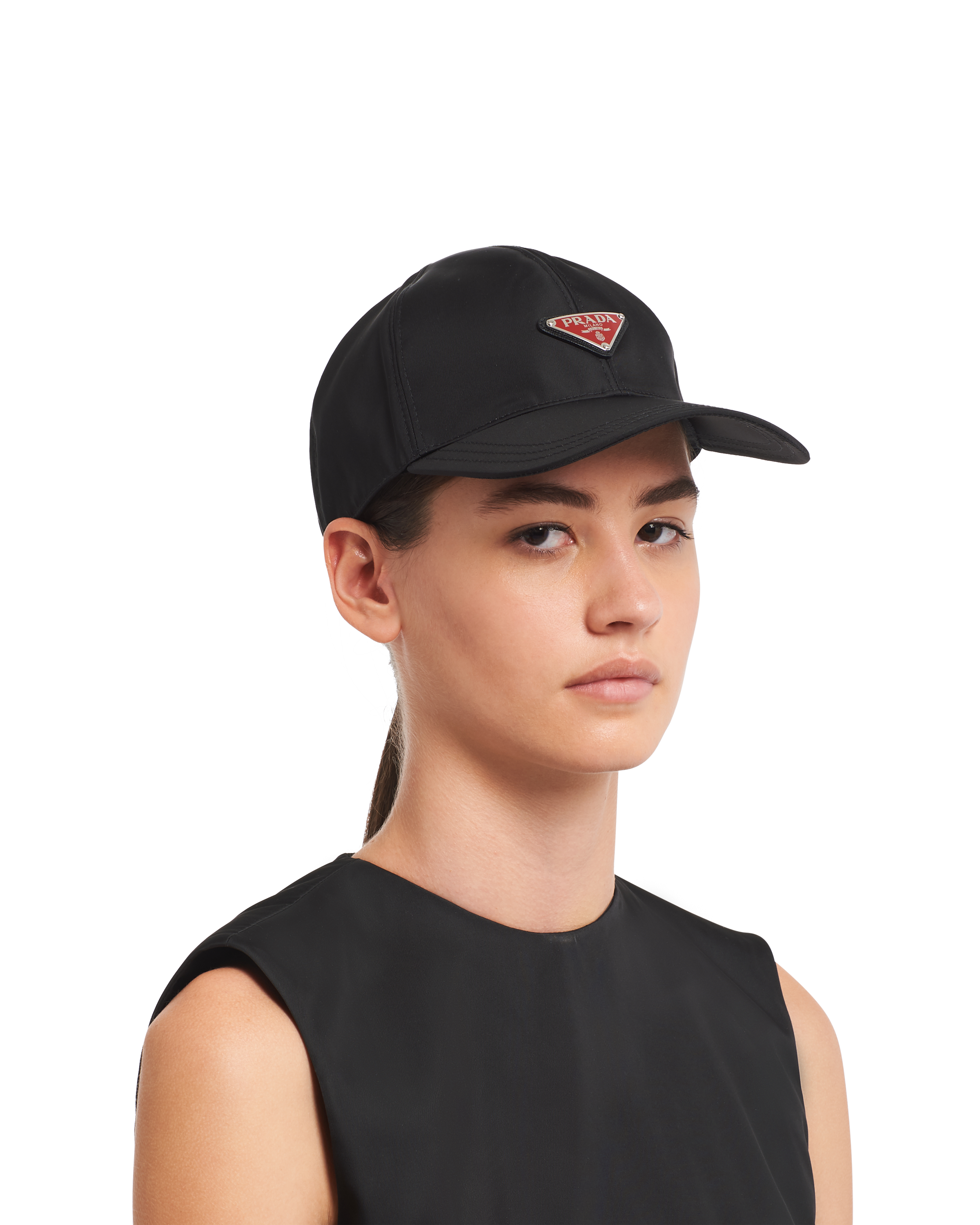 prada black cap