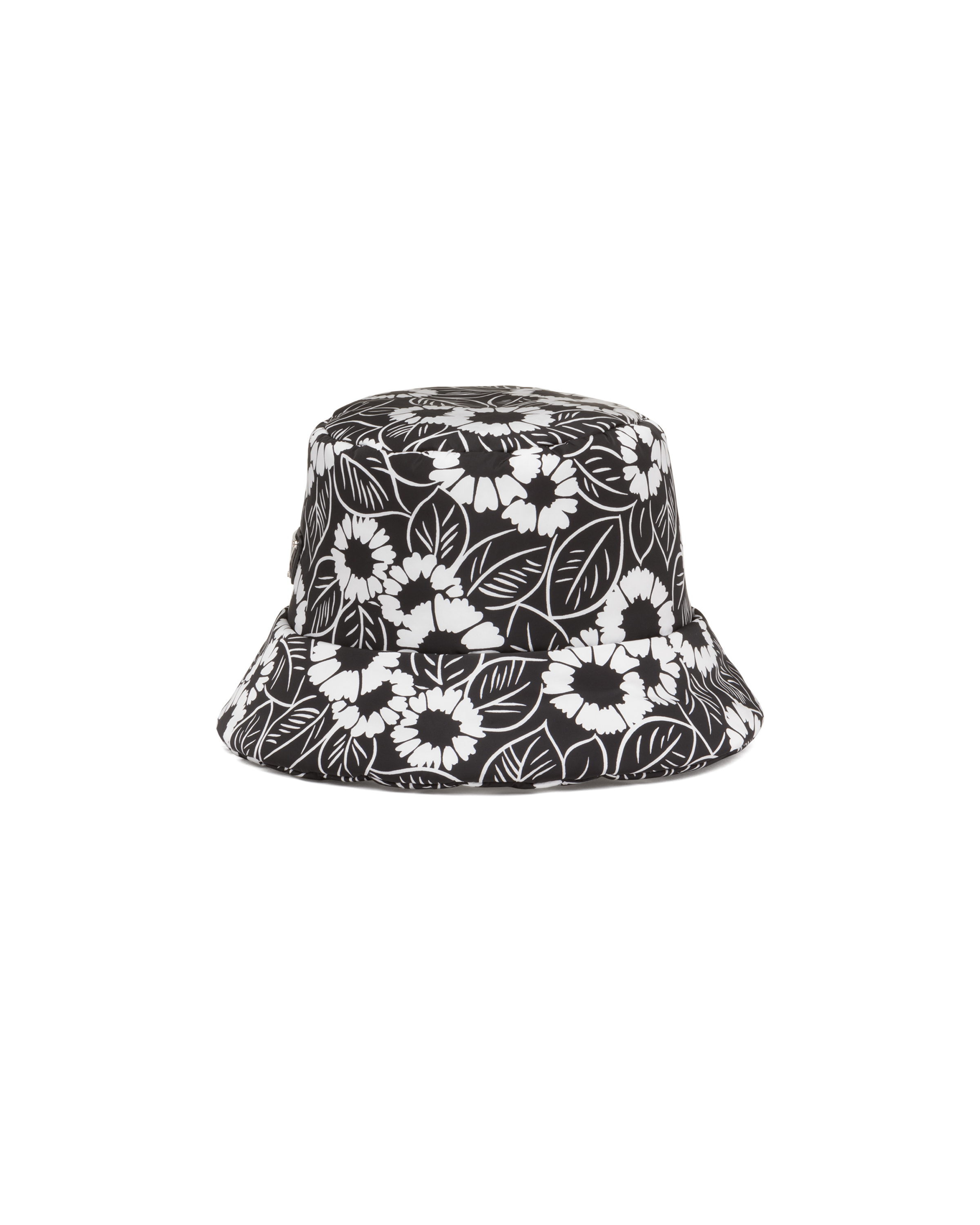 white Printed Re-Nylon bucket hat | Prada