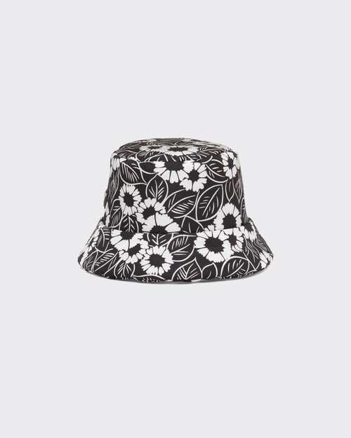 white Printed Re-Nylon bucket hat | Prada