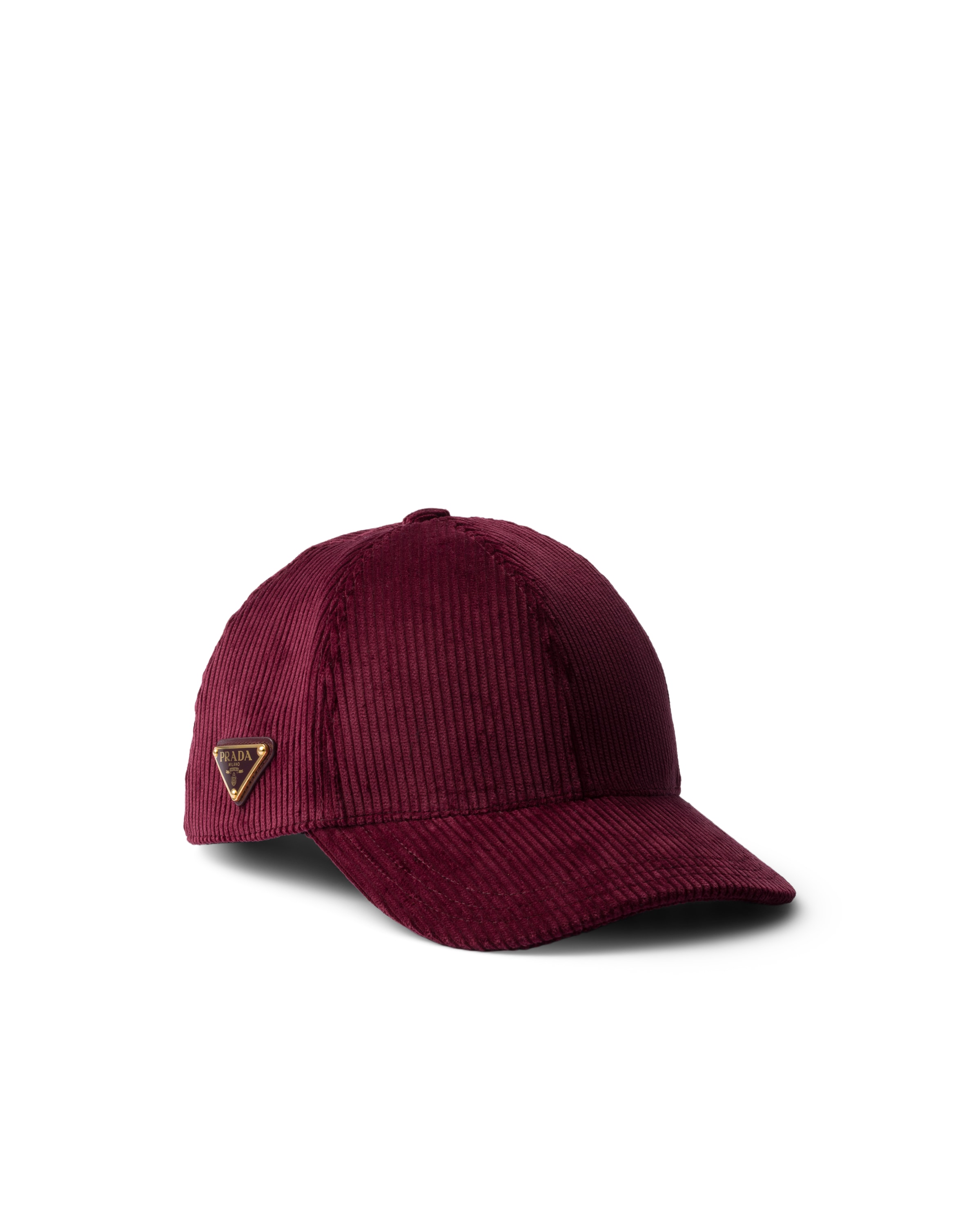 Corduroy Baseball Cap, Woman, Burgundy, Size M