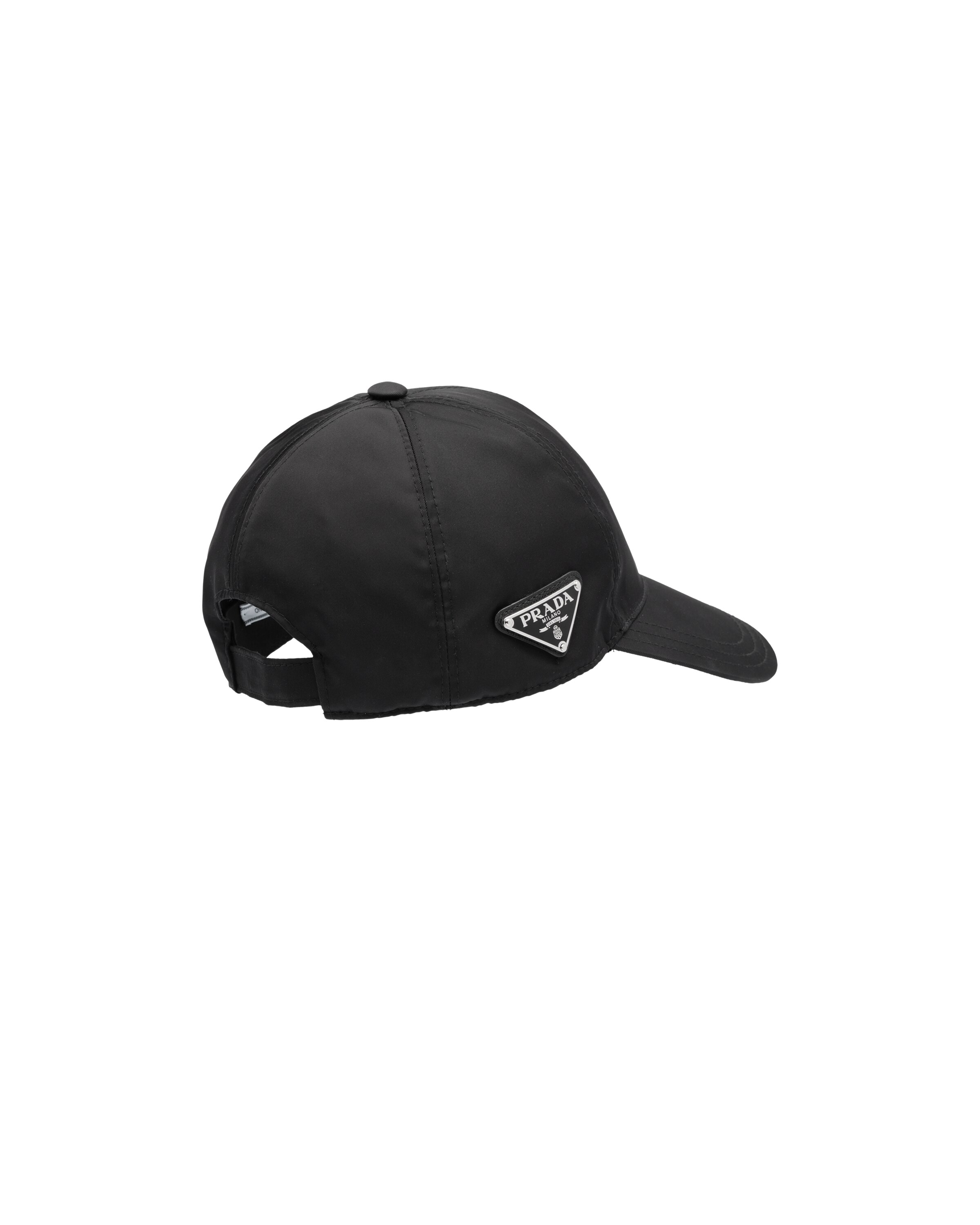 Black Nylon Baseball Cap Prada