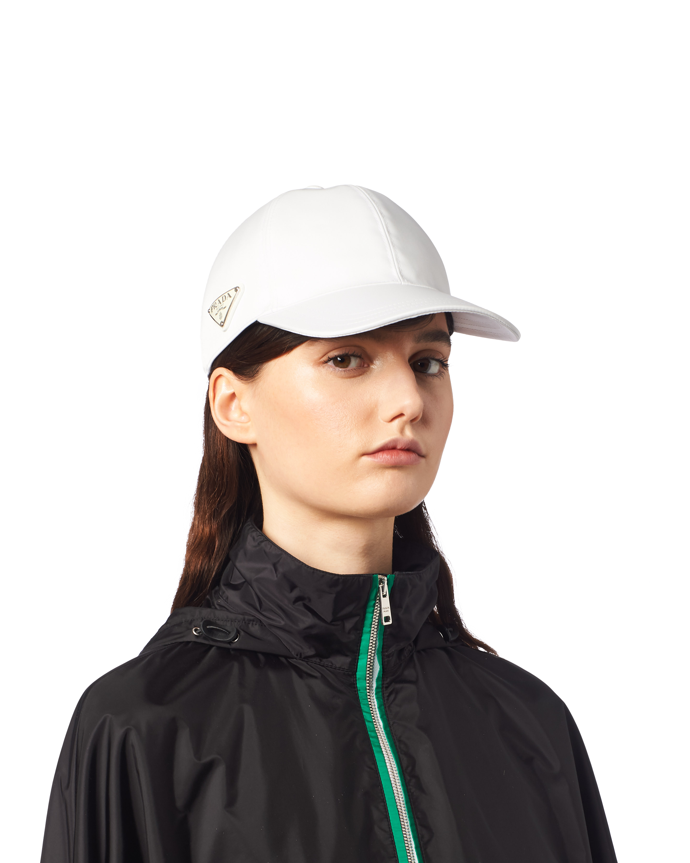 white prada hat