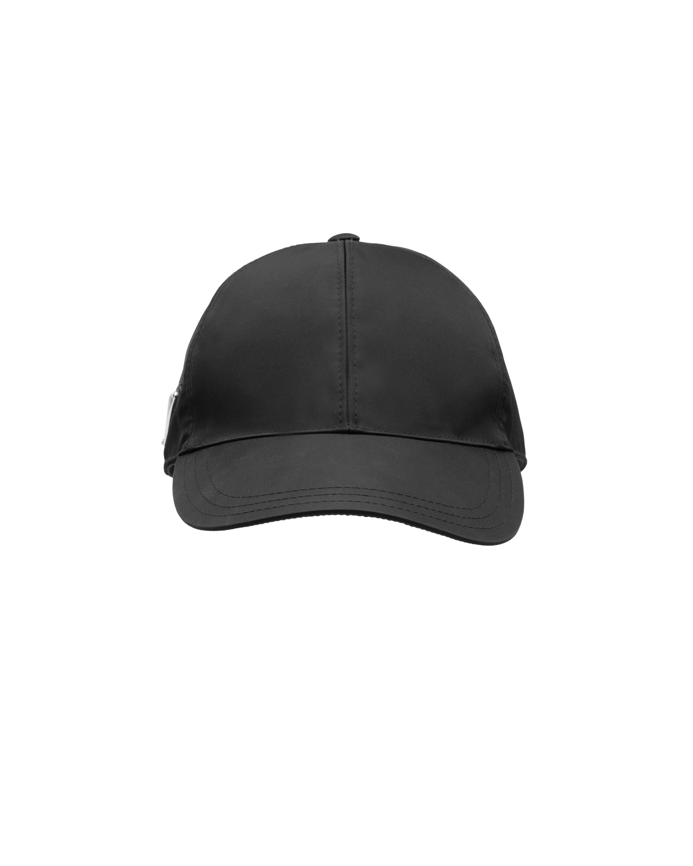 Prada Womens Black Brand-plaque Six-panel Recycled-polyamide Baseball Cap