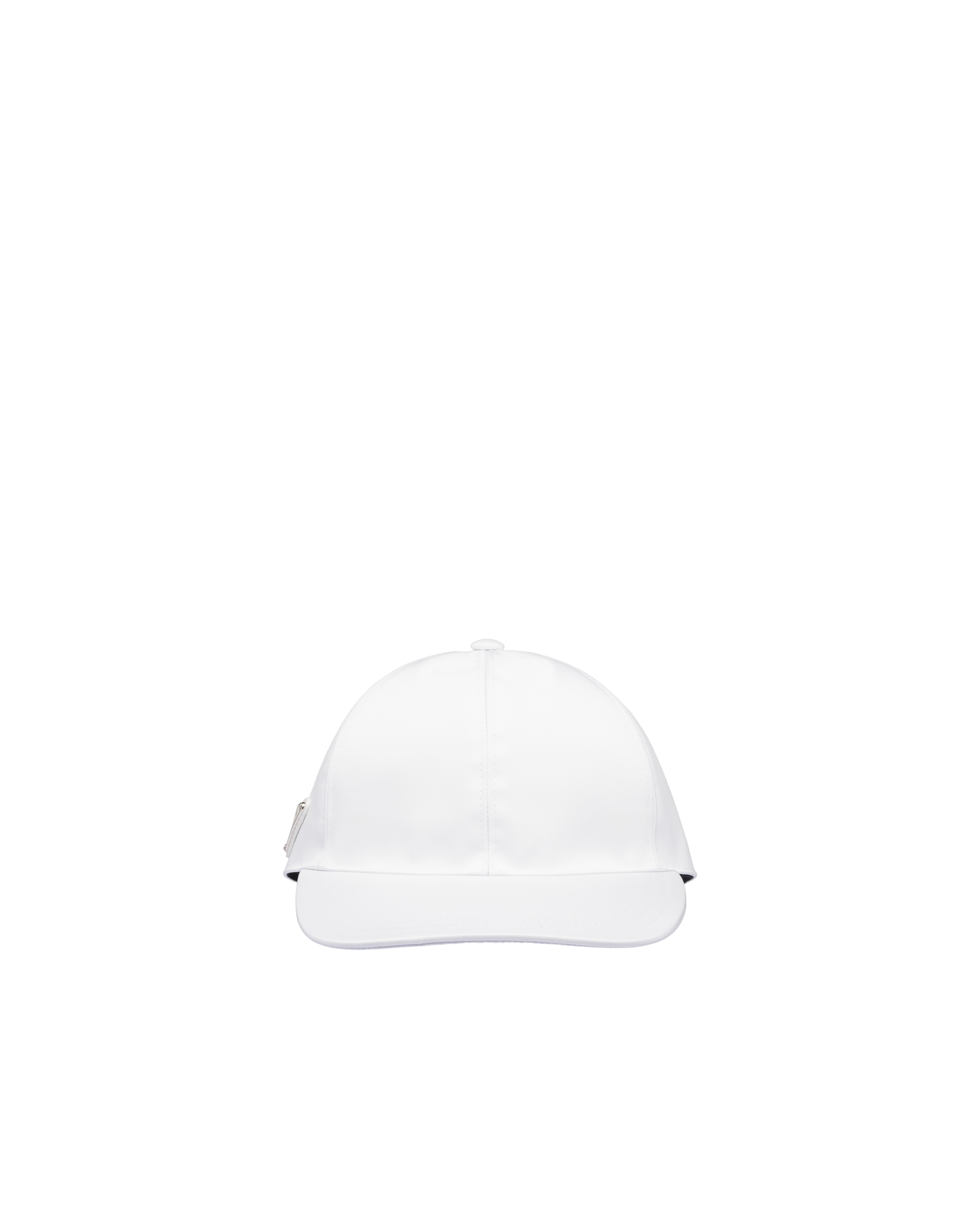 Prada Re-nylon Logo Baseball Hat In White