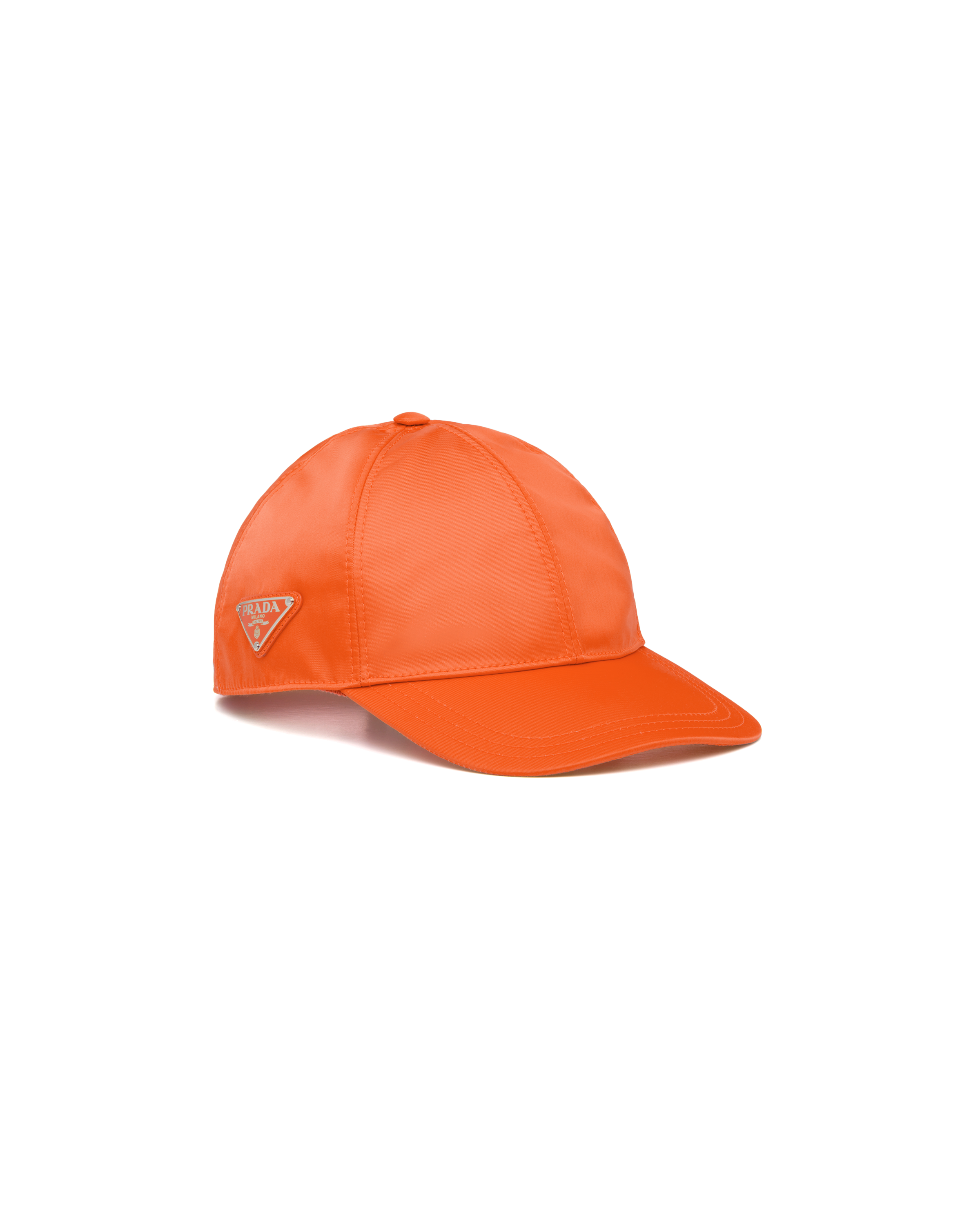 Prada Re-nylon Baseball Cap In Orange