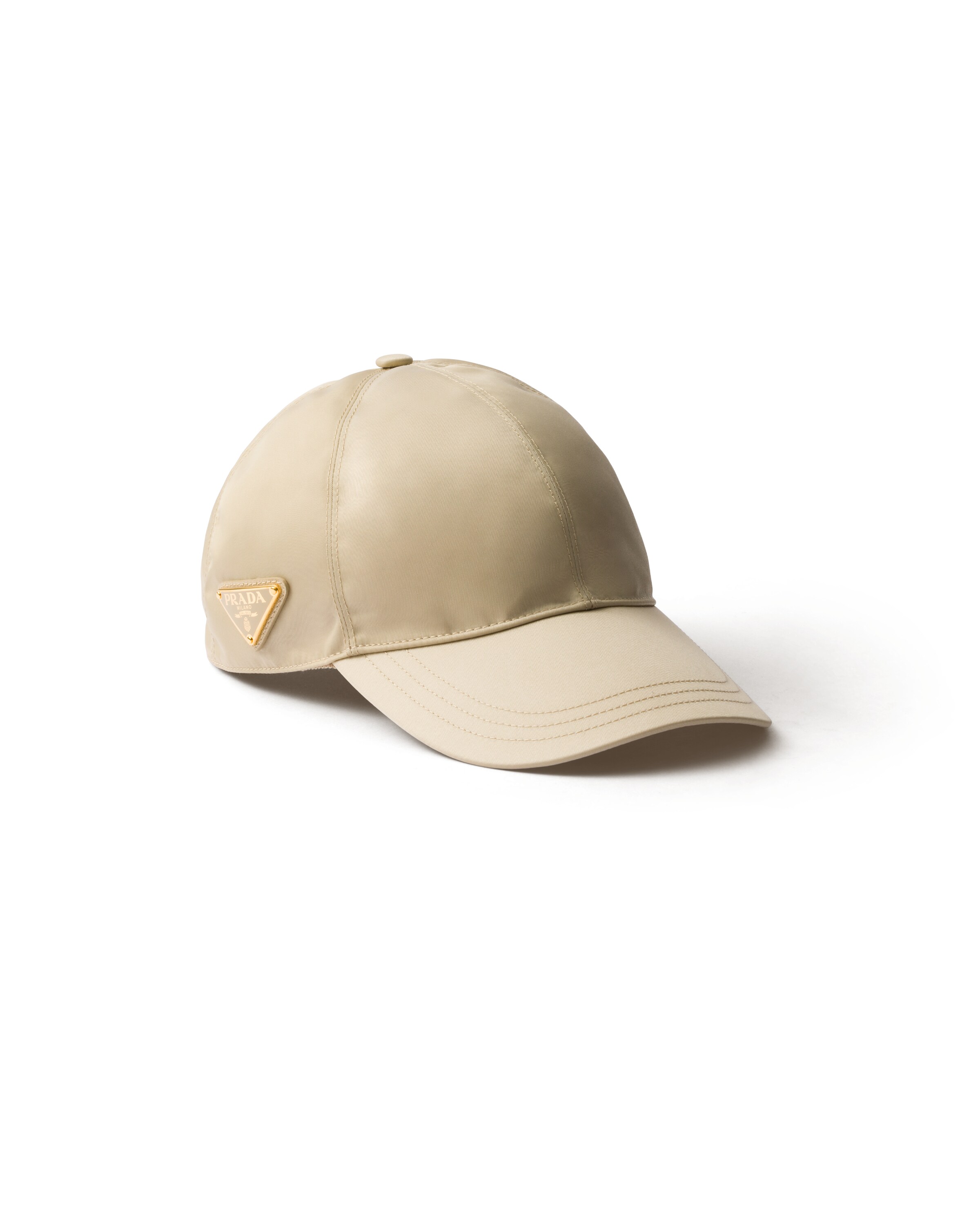 Prada Casquette De Baseball En Re-nylon, Femme, Desert, Taille S
