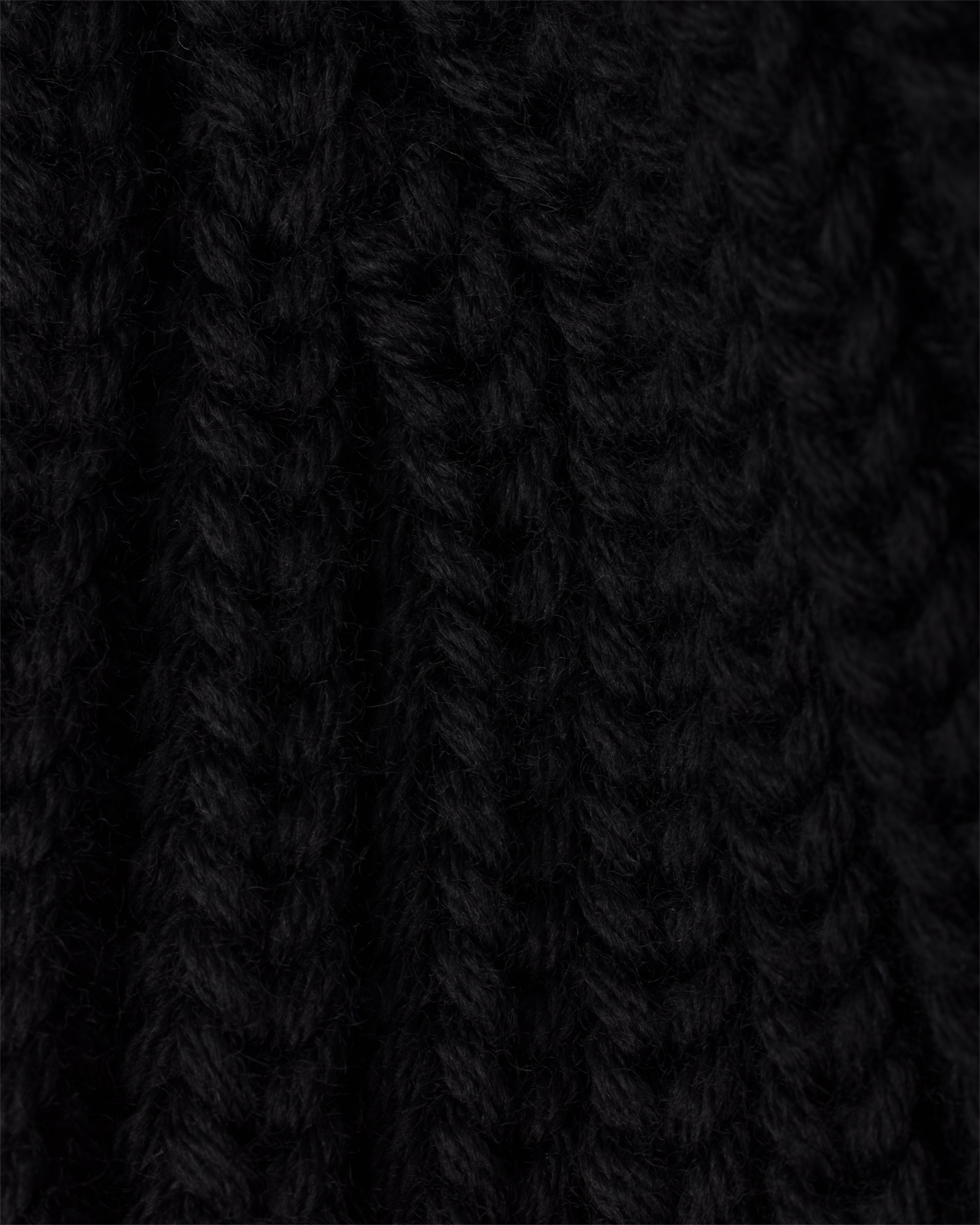 Prada Triangle-logo Knitted Beanie Hat In Black