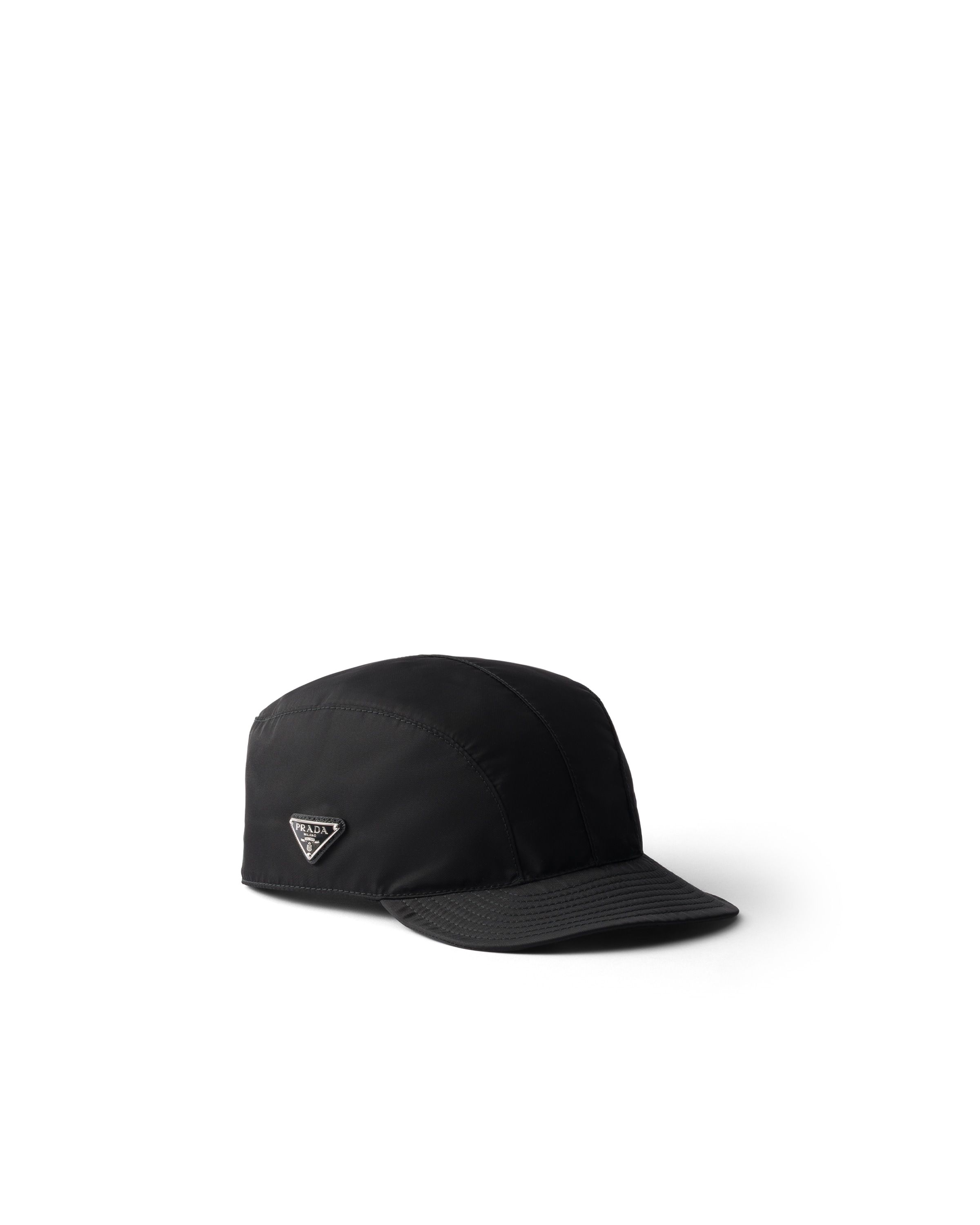 Prada Curved Brim Baseball Cap Structured Design In Purple