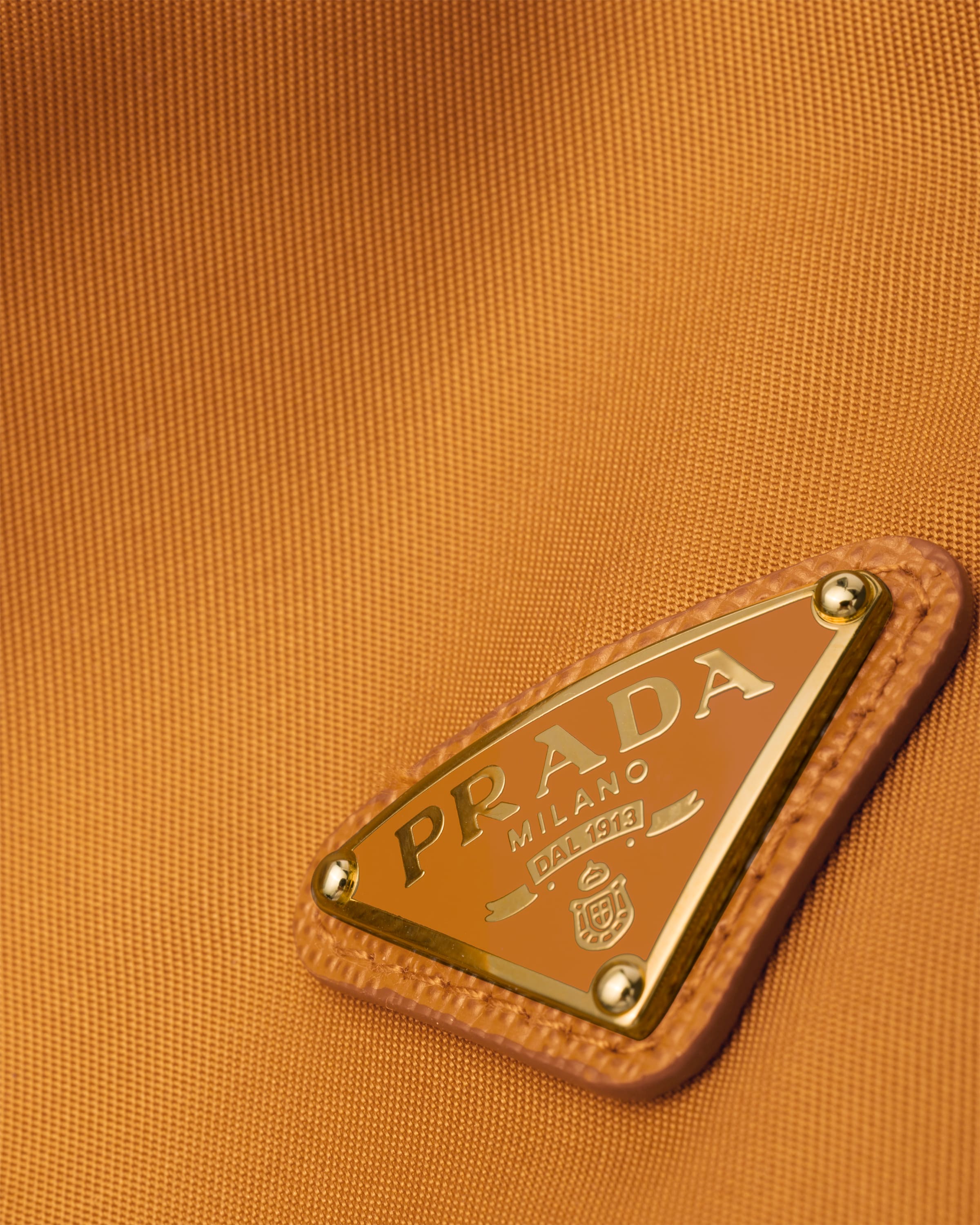 Prada Re-nylon Cap In Orange