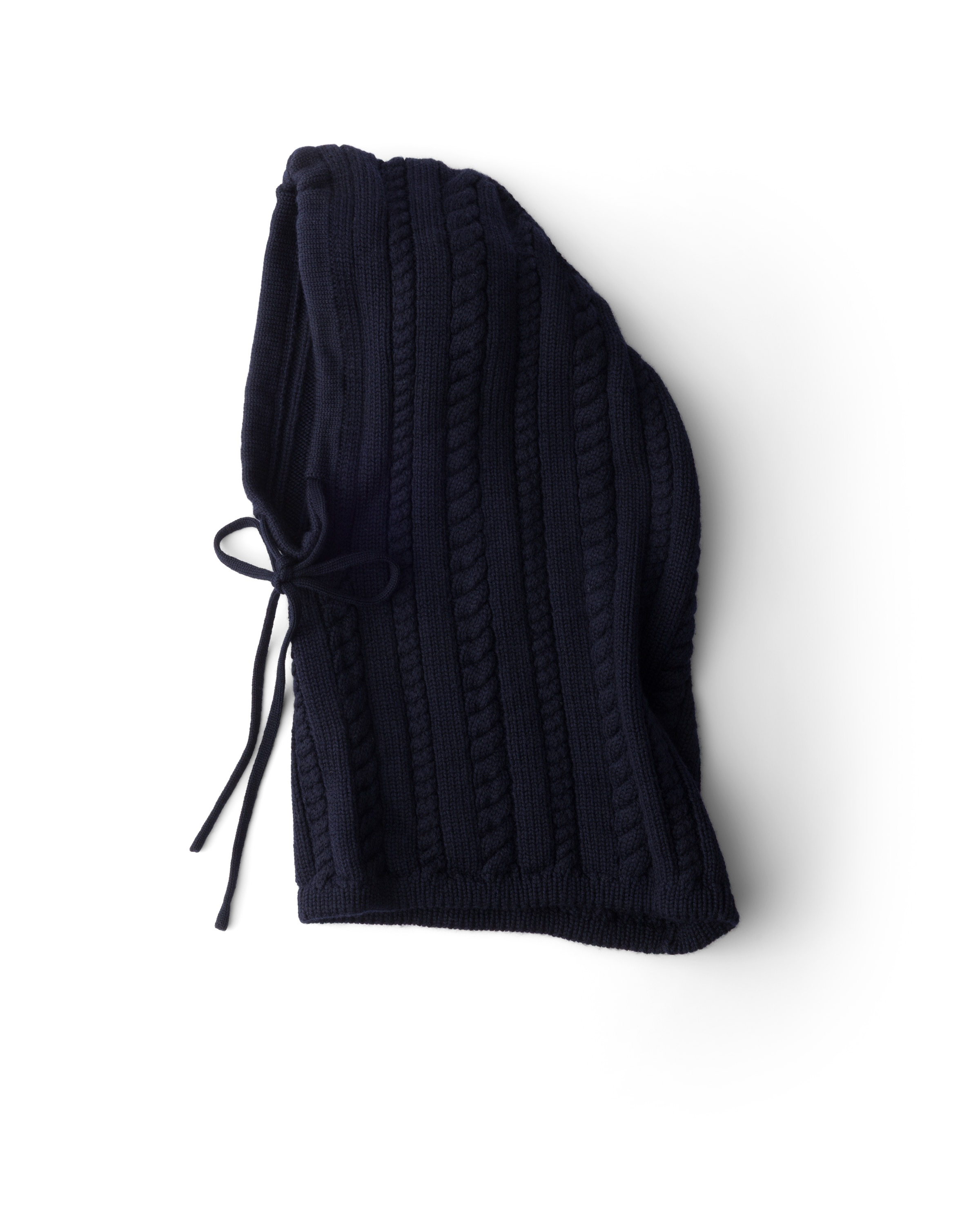 Prada Wool Balaclava In Blue