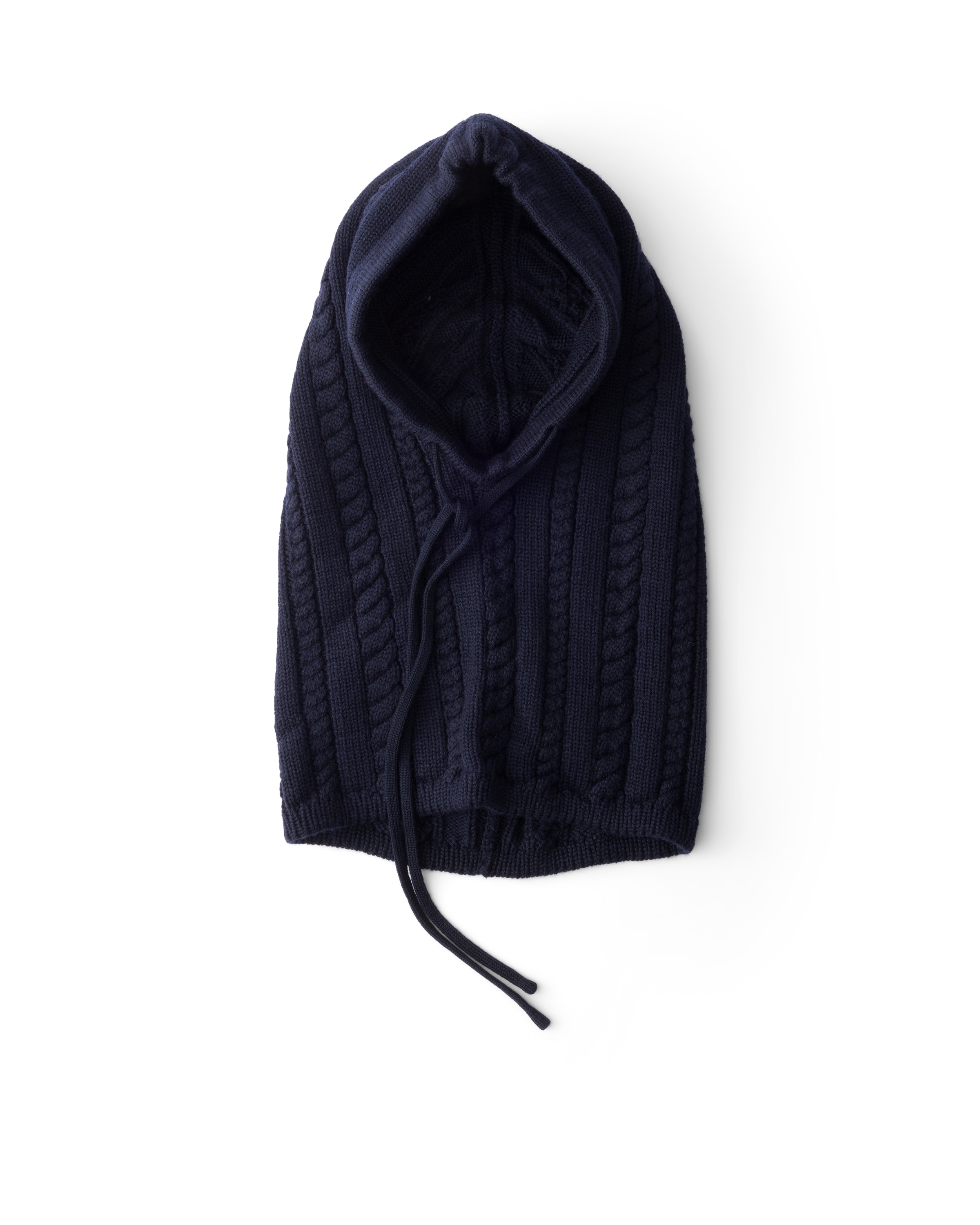 Prada Wool Balaclava In Blue