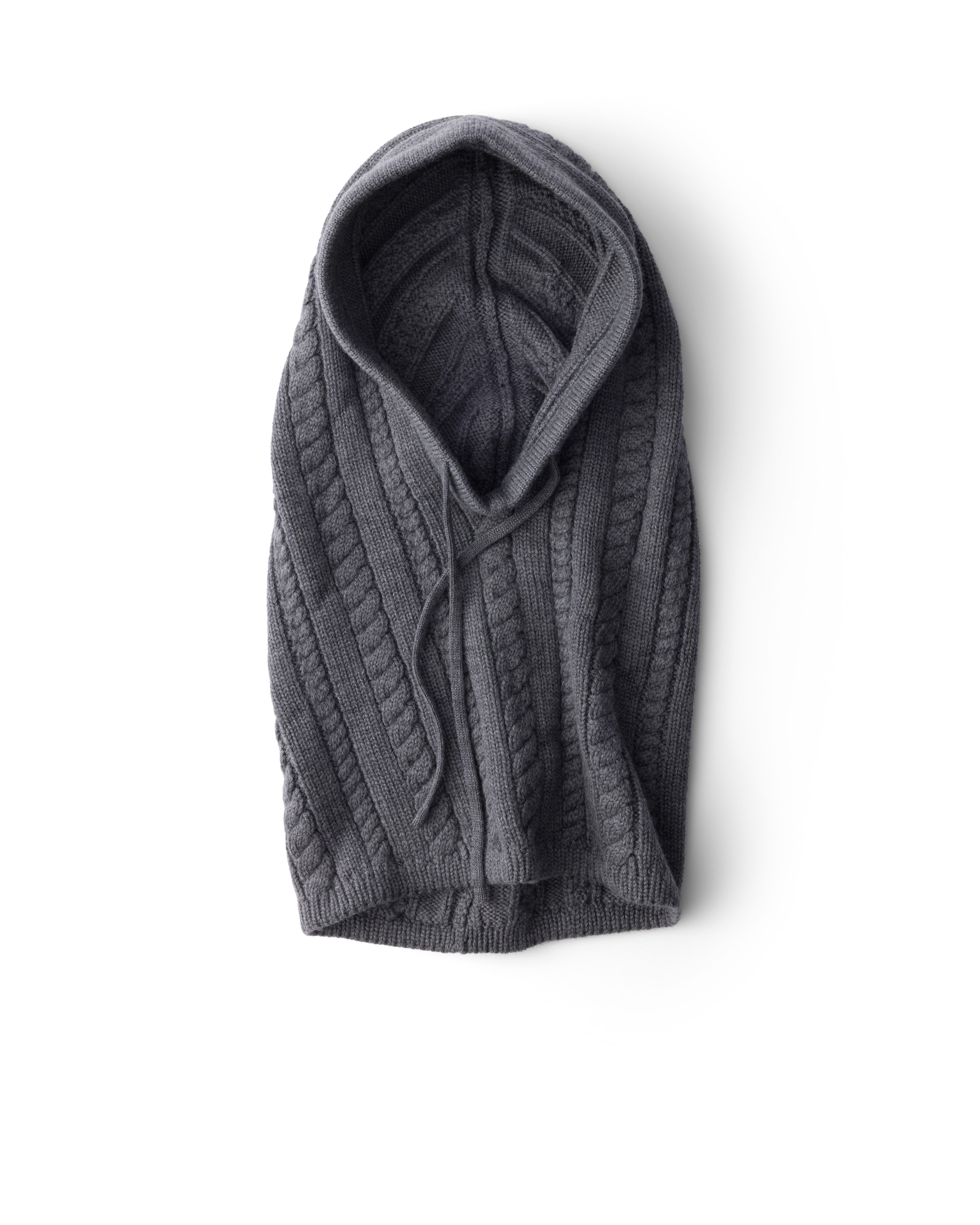 Prada Wool Balaclava In Grey