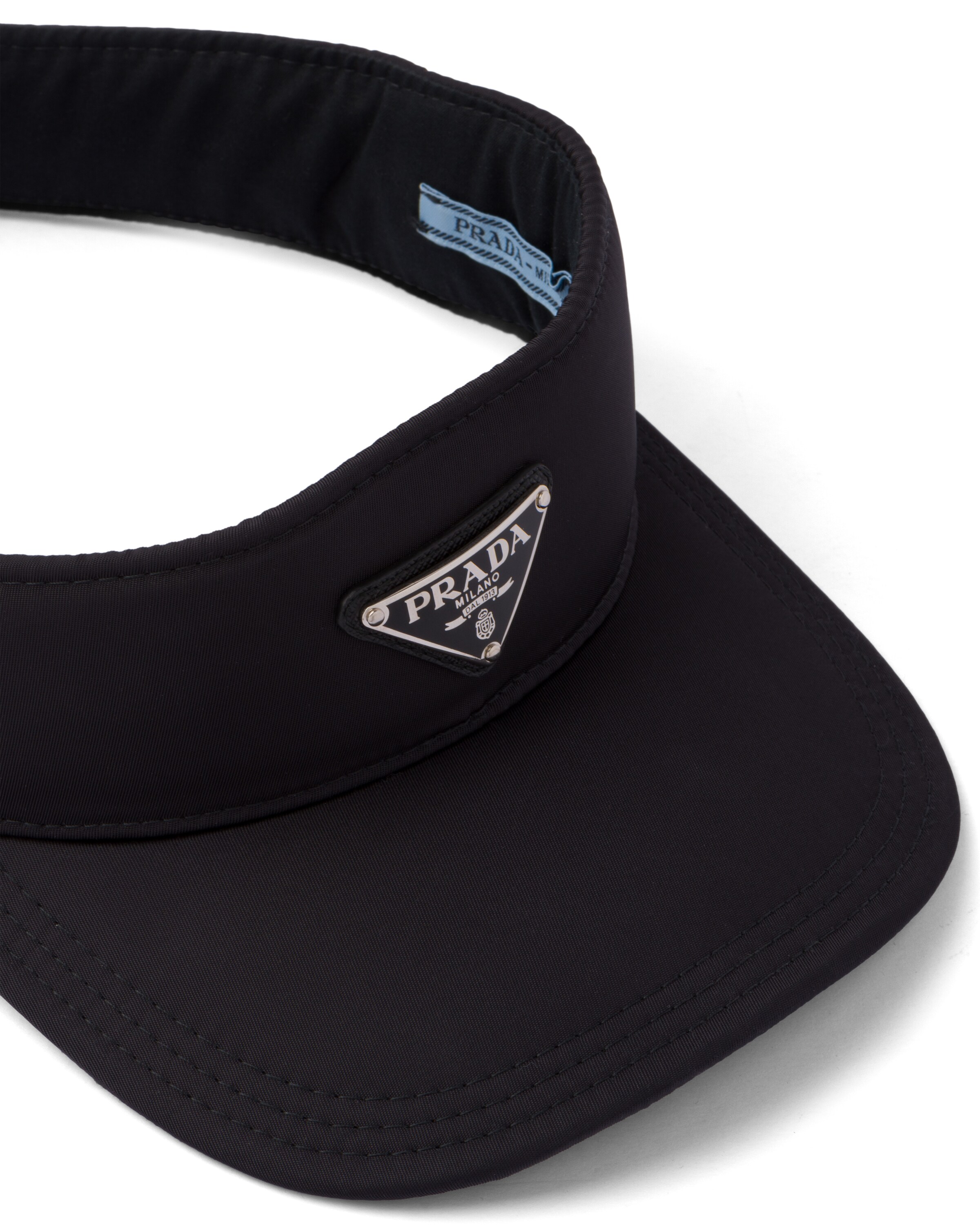 Black Nylon visor Prada