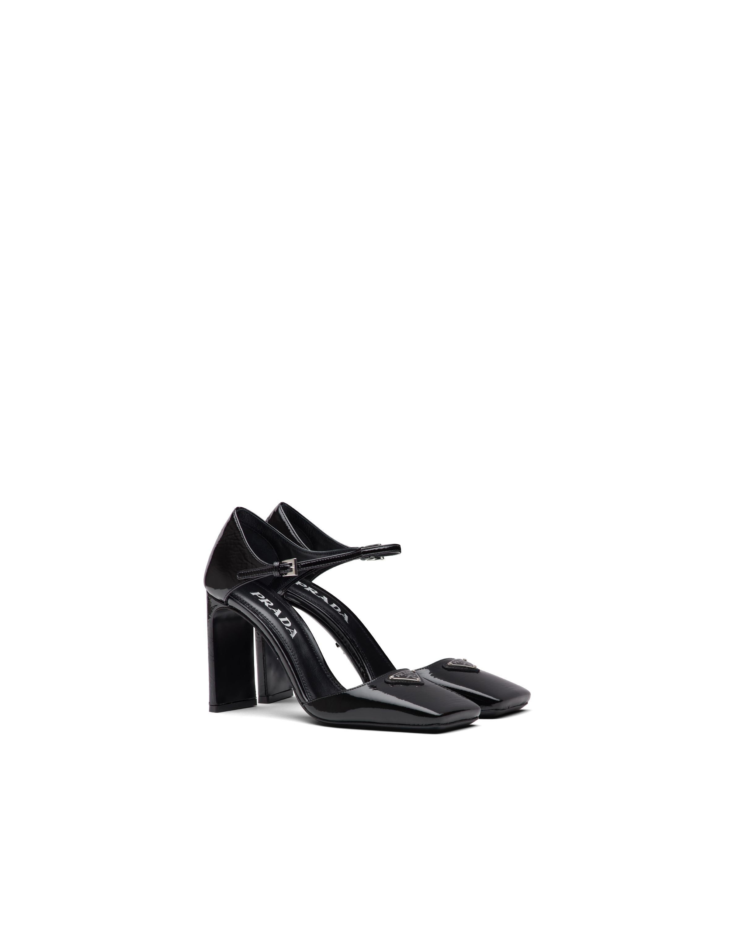 prada clear heels