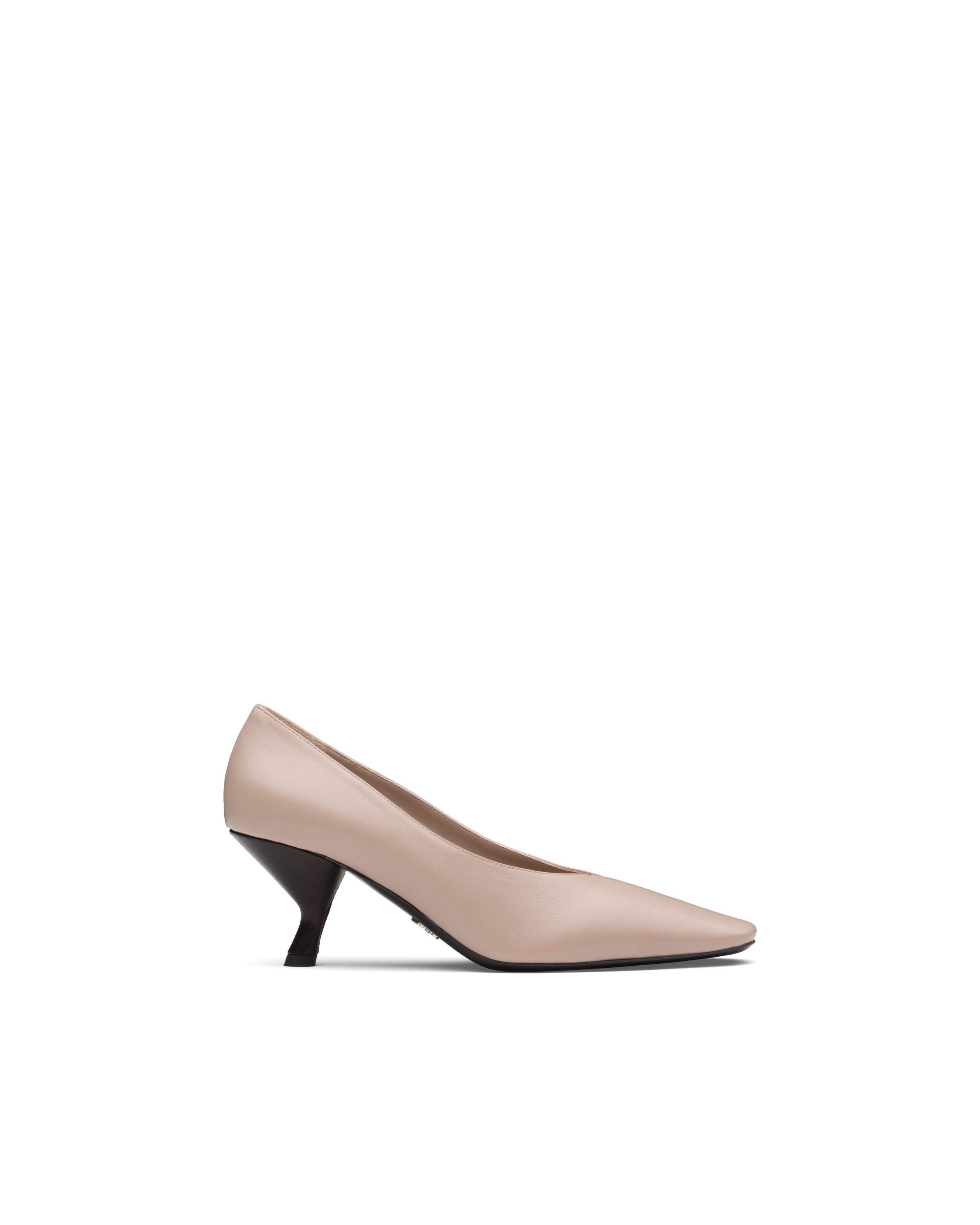 シルク ミディアムヒール ポインテッドトゥ ナッパレザー パンプス Prada シルク ミディアムヒール ポインテッドトゥ ナッパレザー パンプス Prada