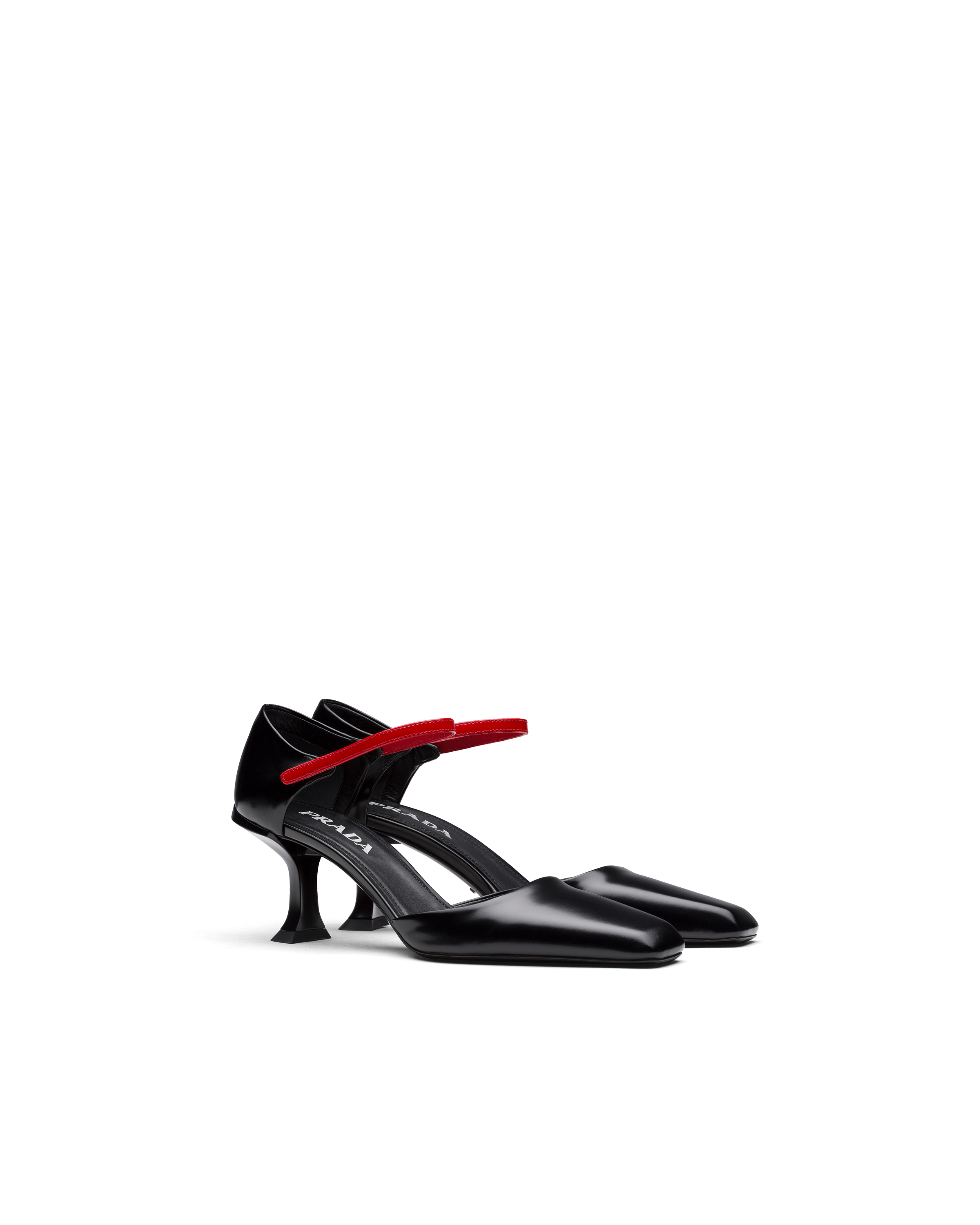 prada gold heels