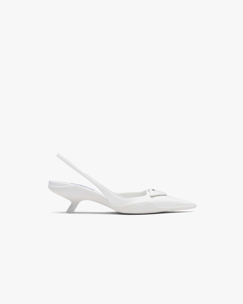 prada silver slingbacks