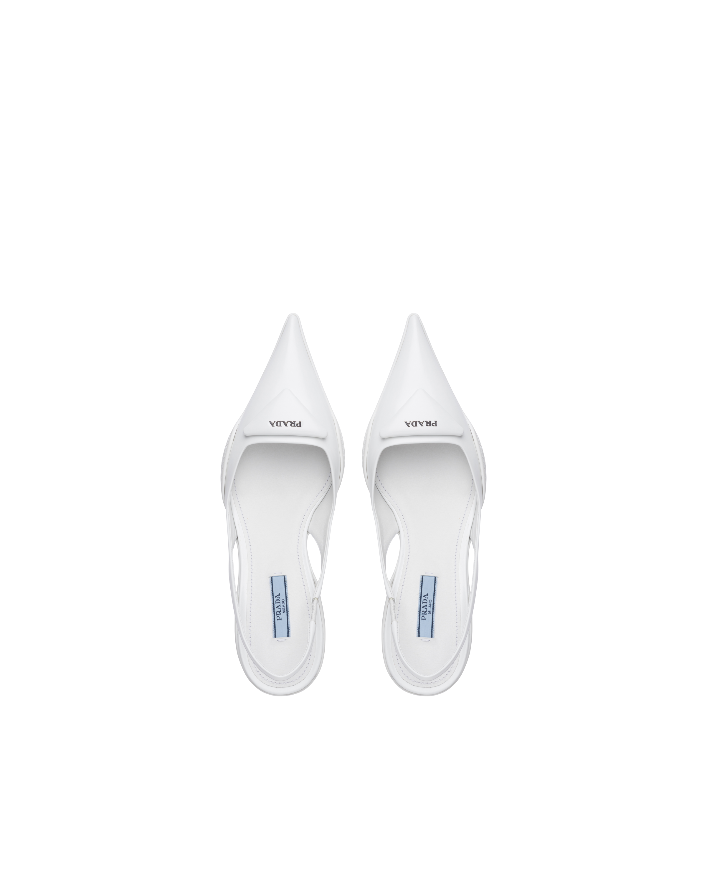 prada white slingback