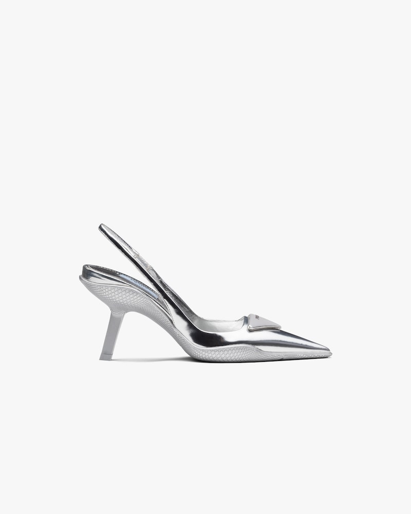 slingback silver