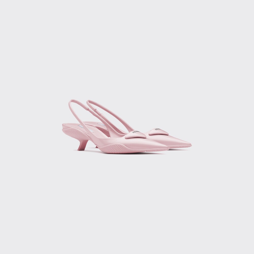 Prada حذاء Slingback من جلد مصقول 1