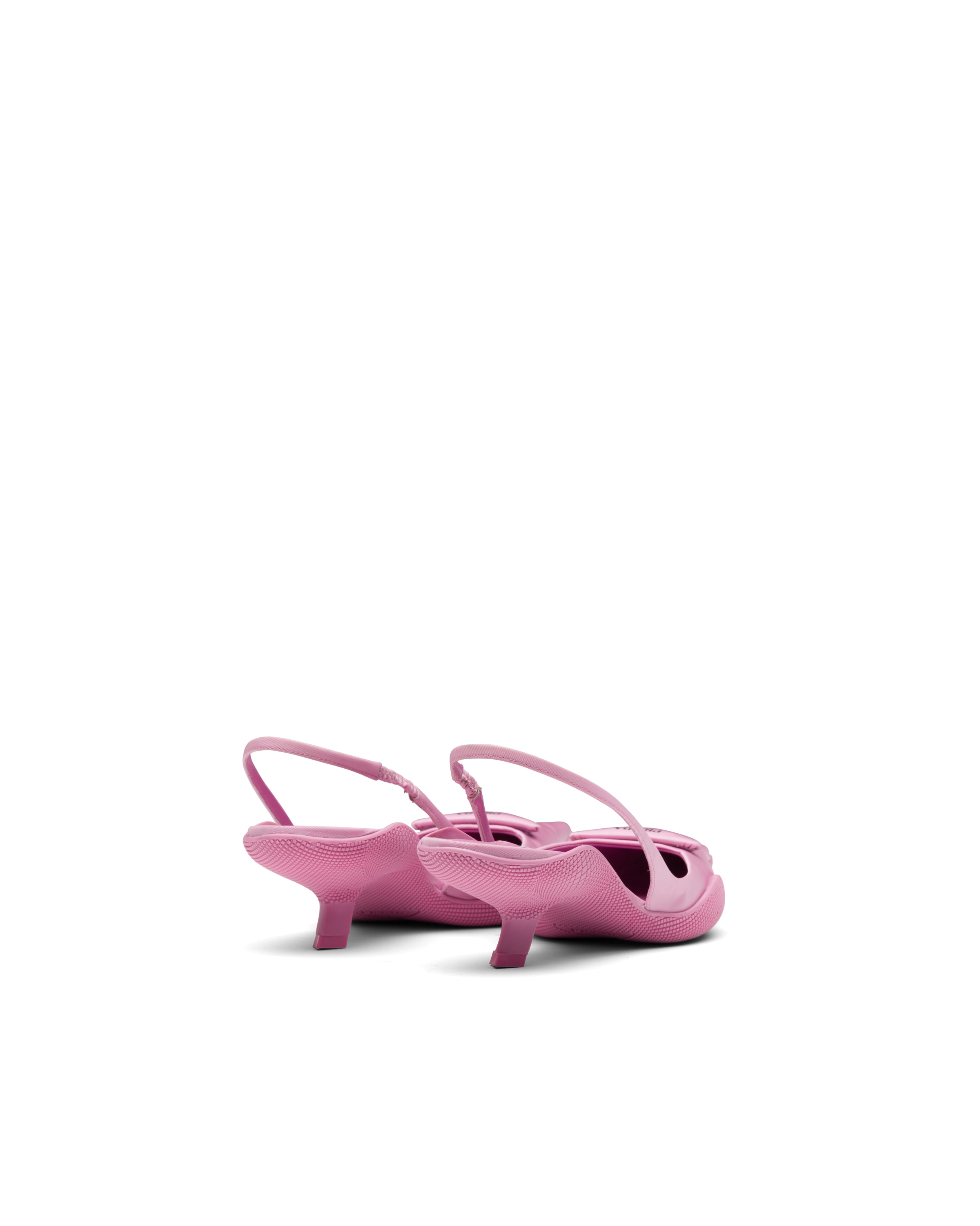 nylon gabardine slingback pumps
