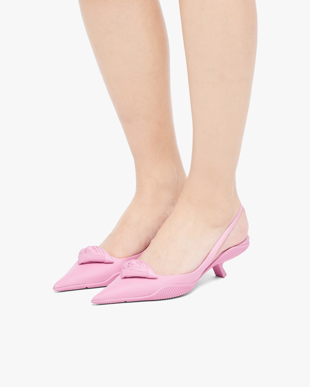 prada bow slingback