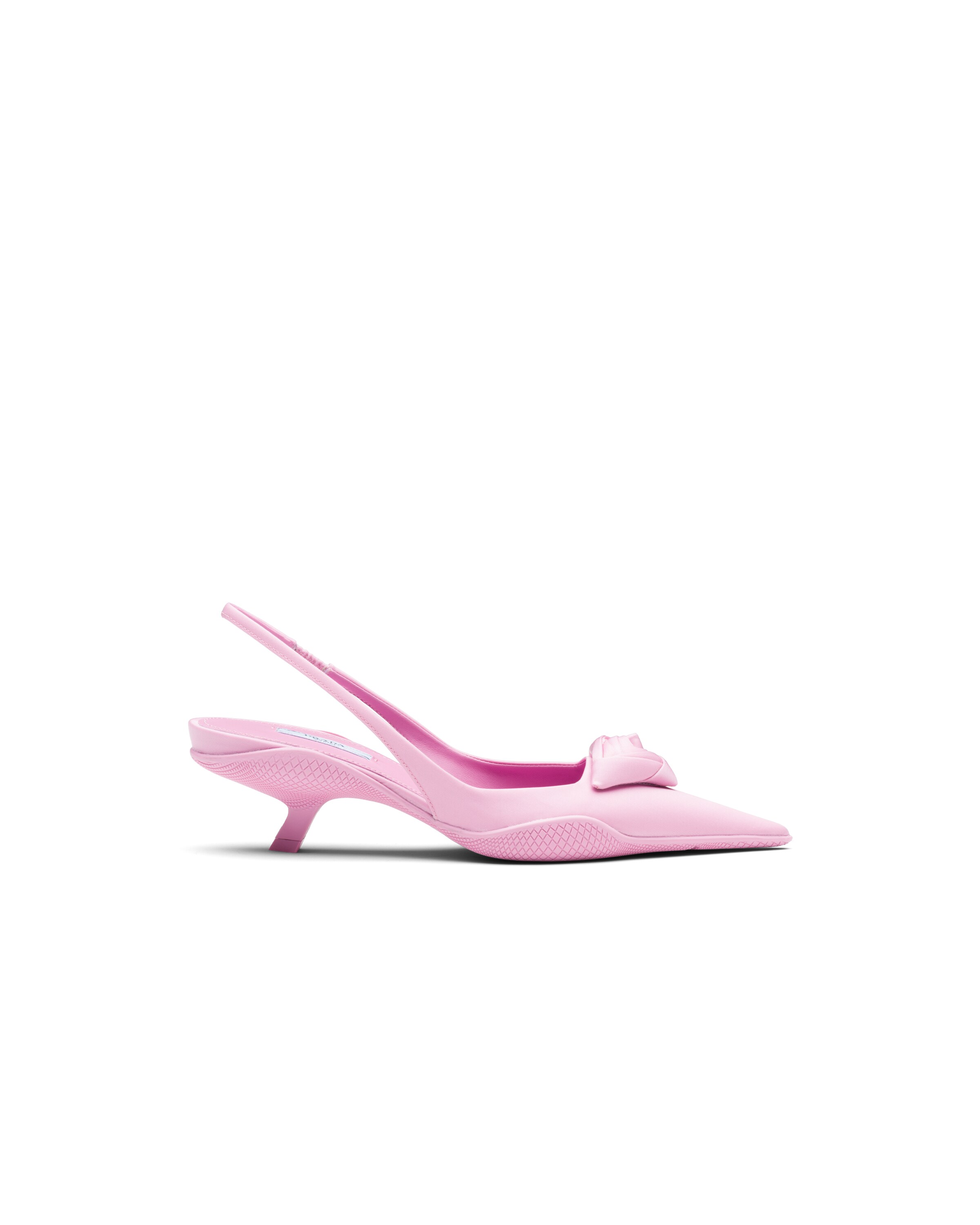 nylon gabardine slingback pumps