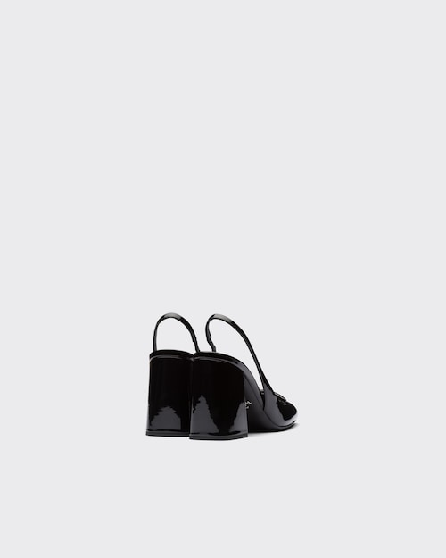 Prada Patent leather sling\u002Dback pumps 5