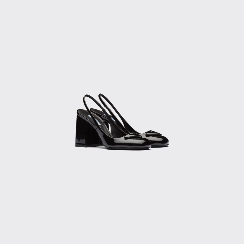 Prada Patent leather sling-back pumps 1