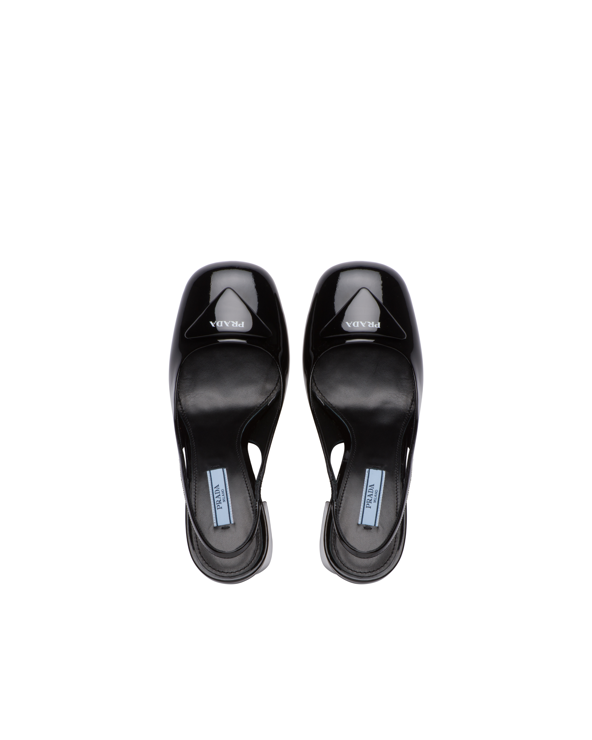 Prada Patent leather sling\u002Dback pumps 4