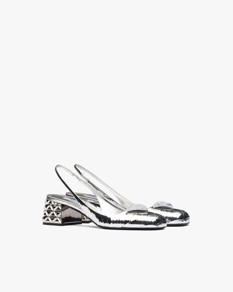 prada leather slingback pumps