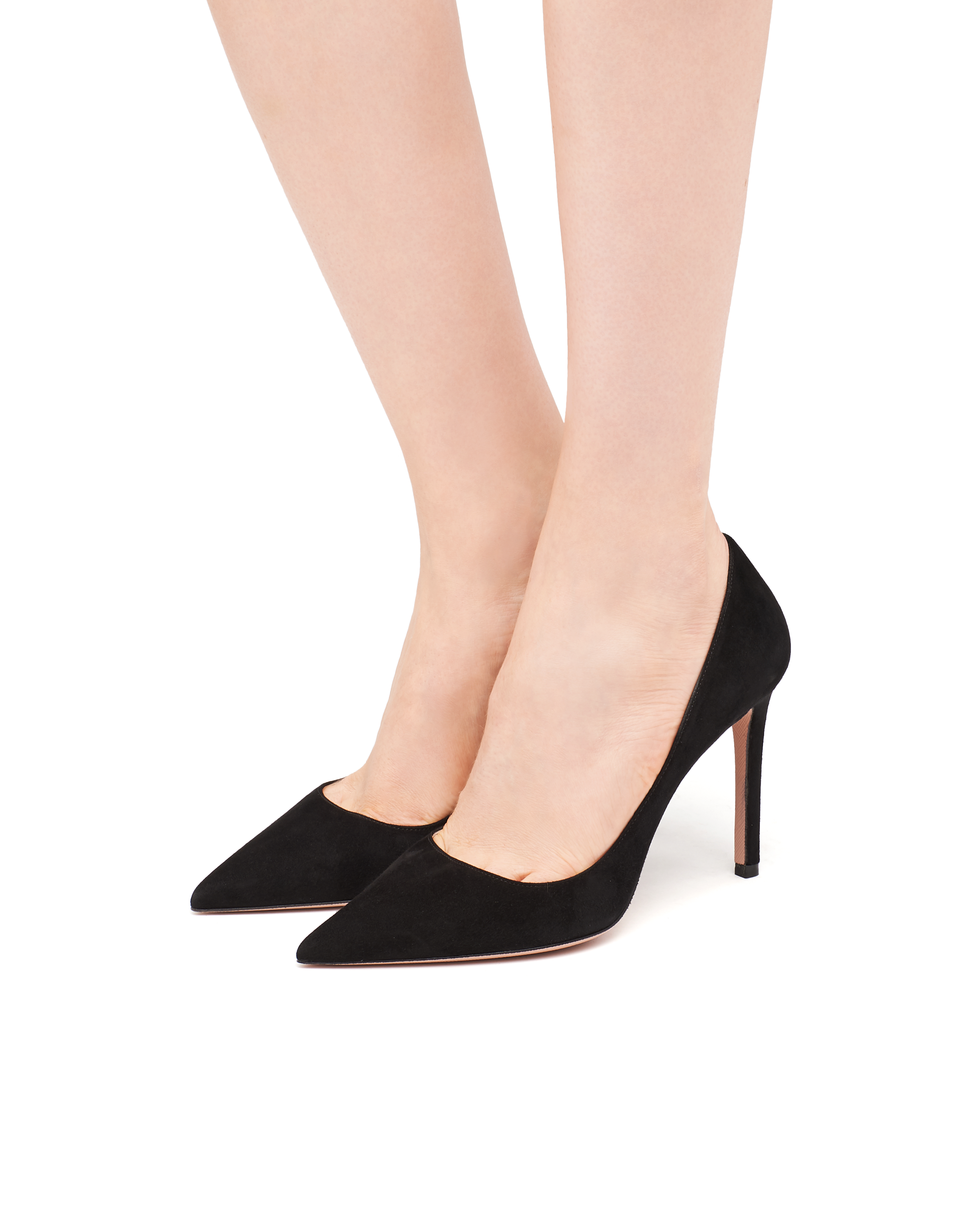 prada blue suede pumps