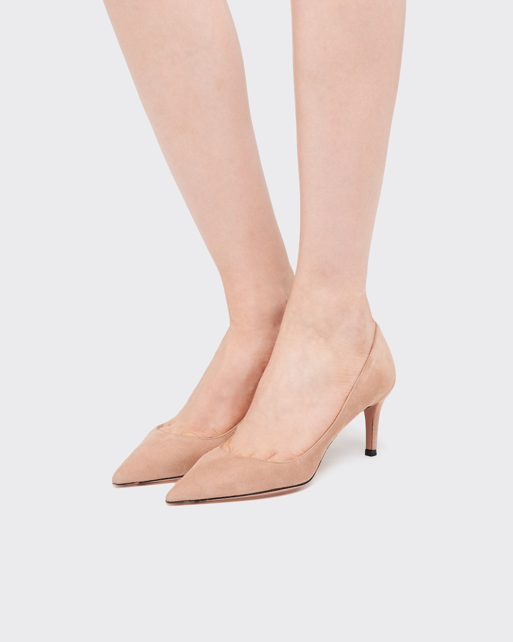 Zapatos de tacón en ante Beige Nude | Prada
