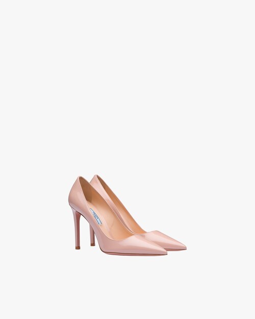 prada pointy toe pump cipria