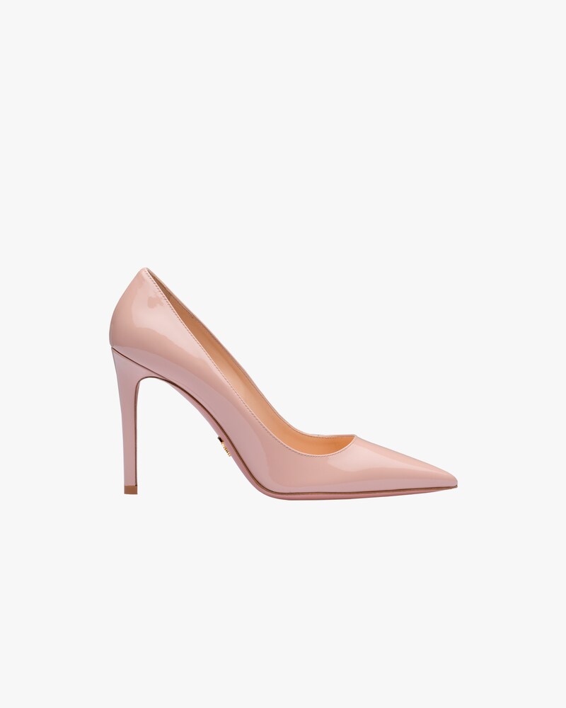 Bage schweizisk Grundlæggende teori Powder Pink Patent leather pumps | Prada