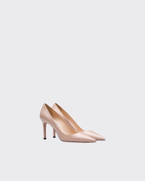 Saffiano textured patent leather pumps Clearance