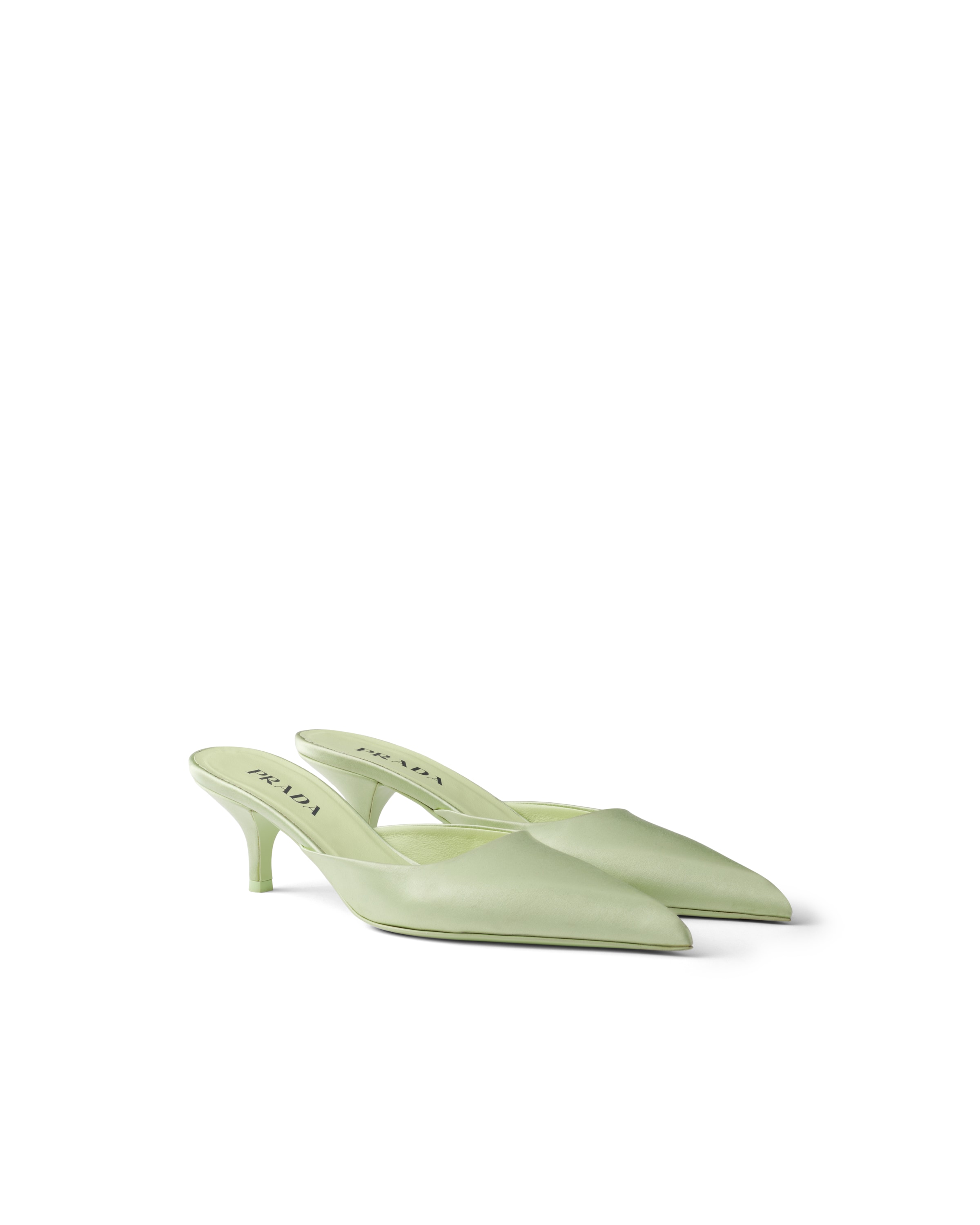 Prada Sabot In Raso, Donna, Rugiada, Taglia 38